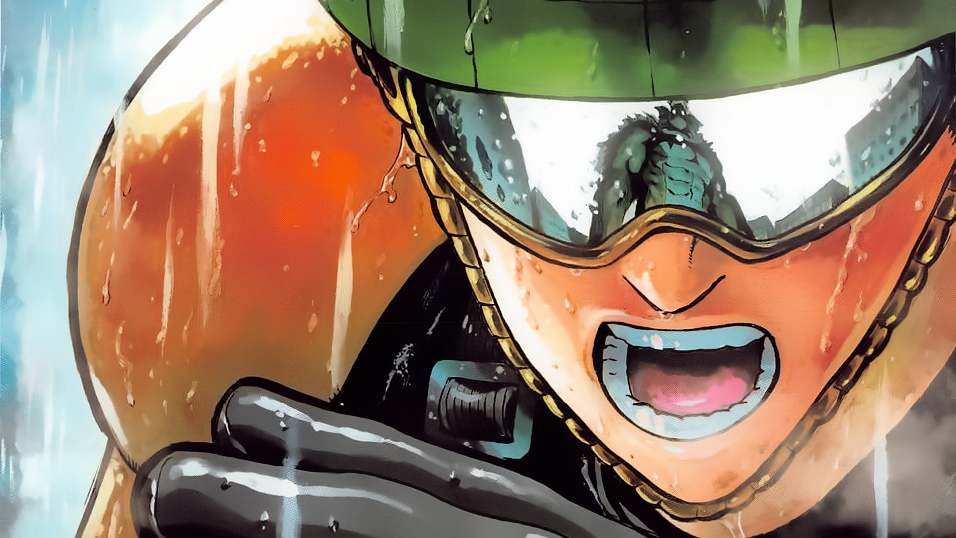 Mumen Rider, One Punch Man, Casco, Primo piano, Full HD, sfondo per portatile