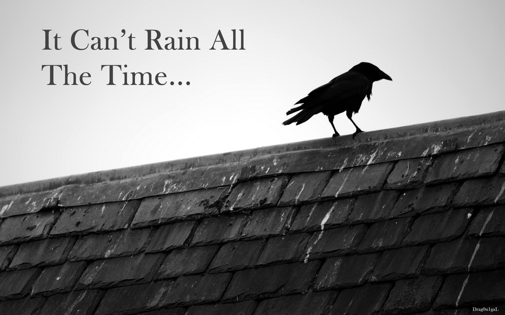Il corvo, It Can't Rain All The Time, Citazione, Corvo, Tetto, 1920x1200, sfondo MacBook Pro