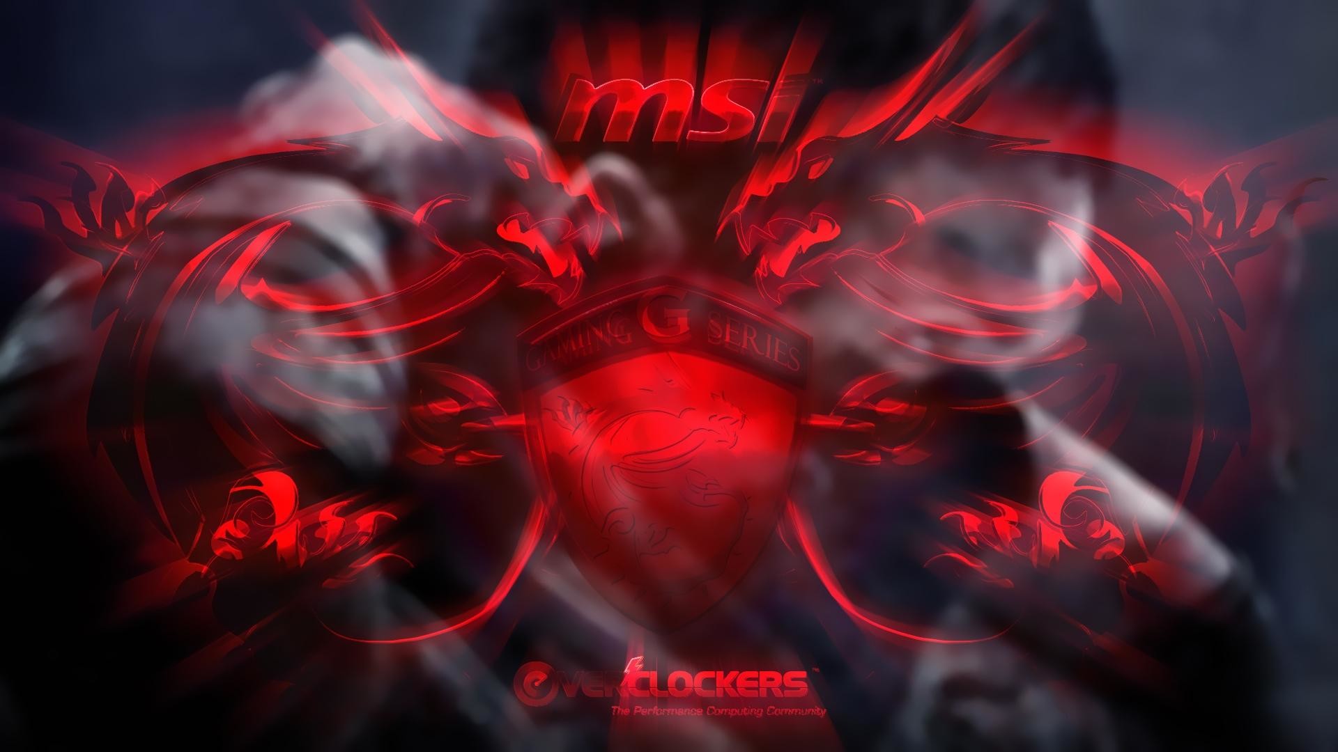 MSI, Draghi, Rosso, Overclock, 1920x1080, sfondo per PC