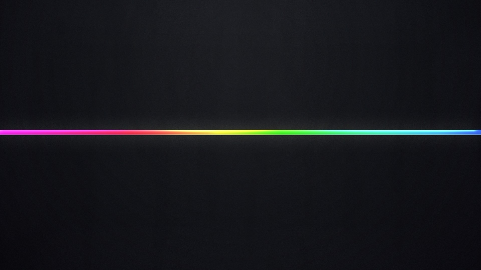 Linea arcobaleno, Minimalista, Sfondo scuro, Full HD, wallpaper desktop
