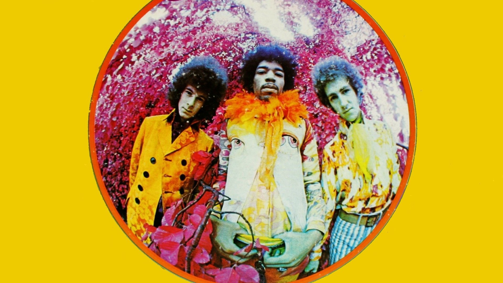 The Jimi Hendrix Experience, Are You Experienced, Jimi Hendrix, Copertina album, Giallo, sfondo 1080p