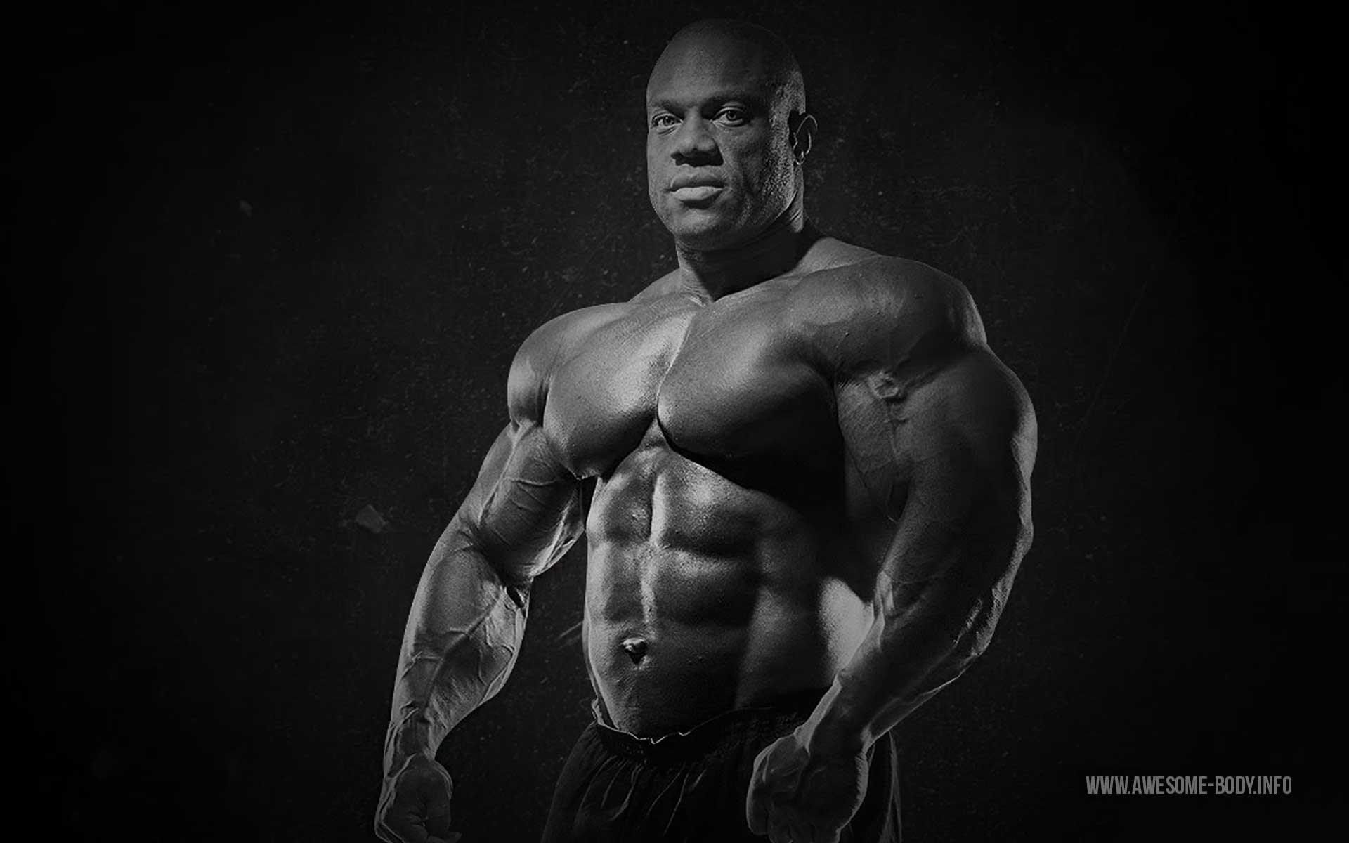 Phil Heath, Culturista, Bianco e nero, Muscoli, 1920x1200, sfondo MacBook Pro