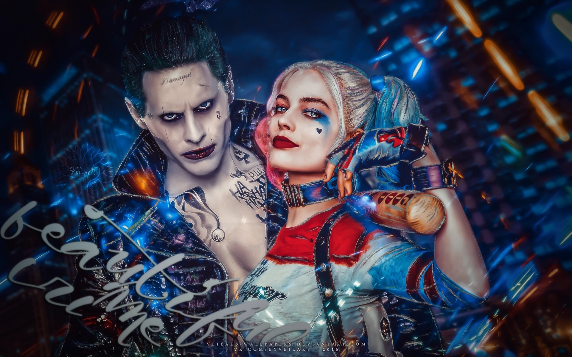 Joker, Jared Leto, Harley Quinn, Margot Robbie, Suicide Squad, 1920x1200, sfondo per PC