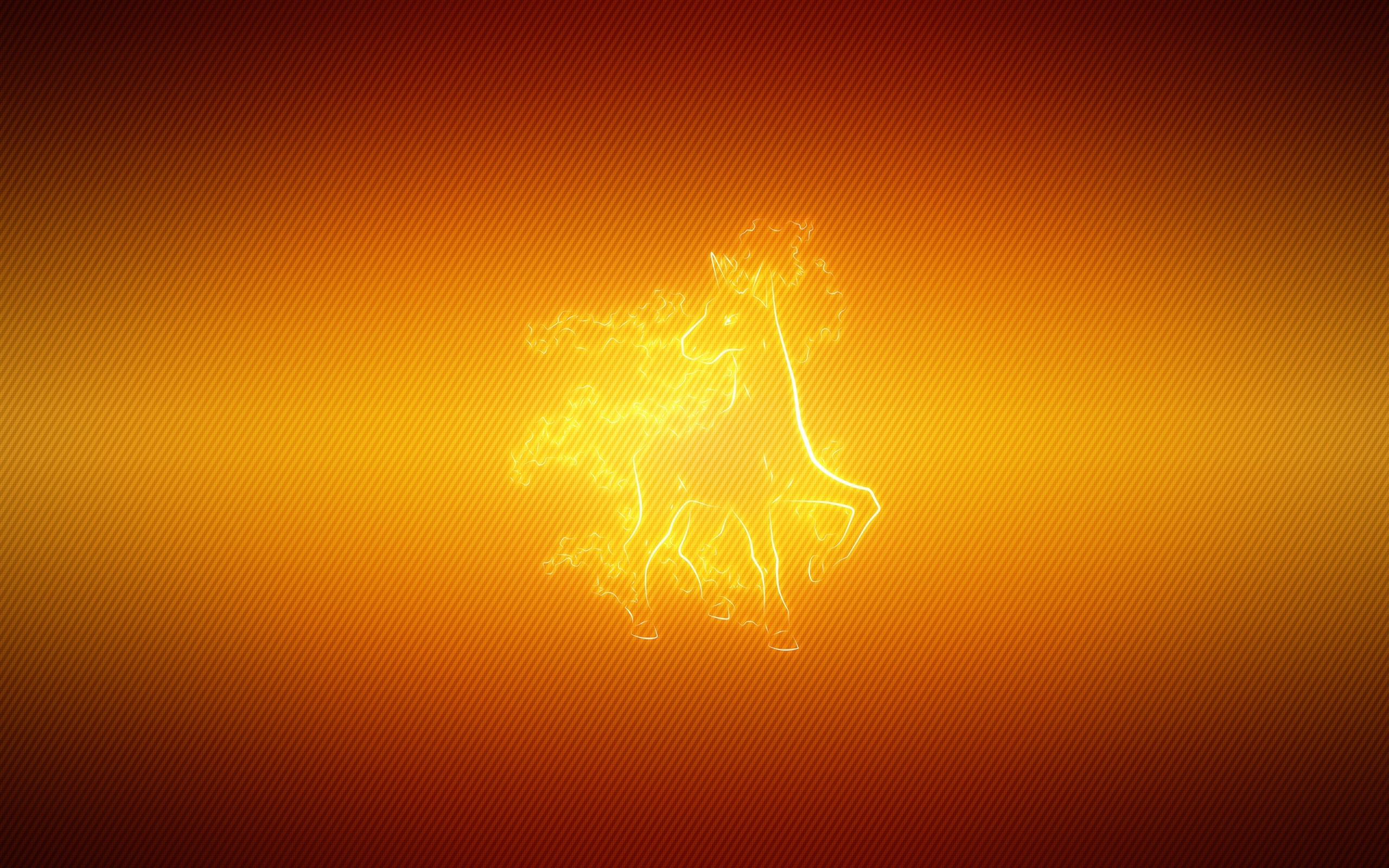 Unicorno di fuoco, Fiamme, Arancione, 16:10 2K, sfondo widescreen