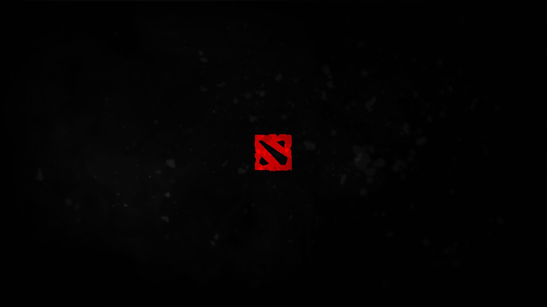 Dota 2, Logo, Minimalista, Sfondo nero, Full HD, wallpaper PC