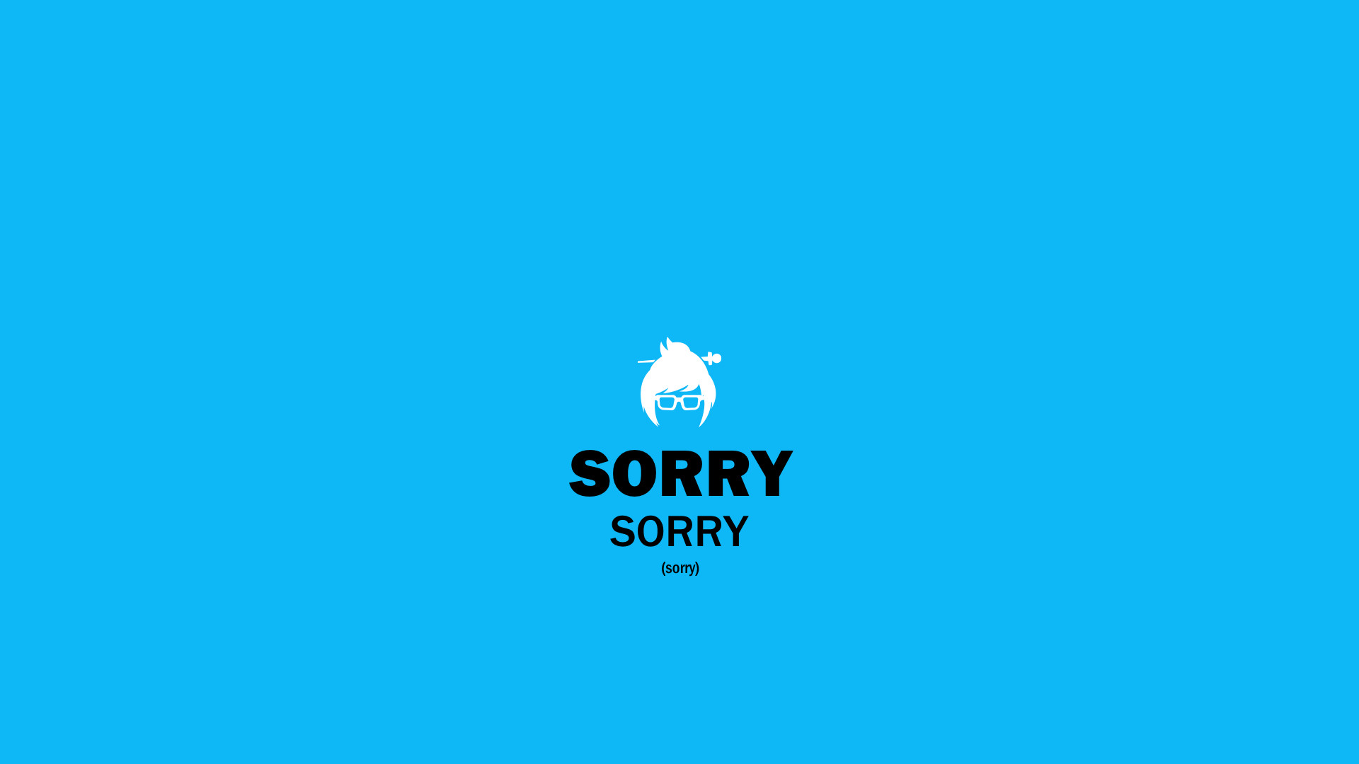 Overwatch, Mei, Minimalismo, Sfondo azzurro, Full HD, wallpaper desktop
