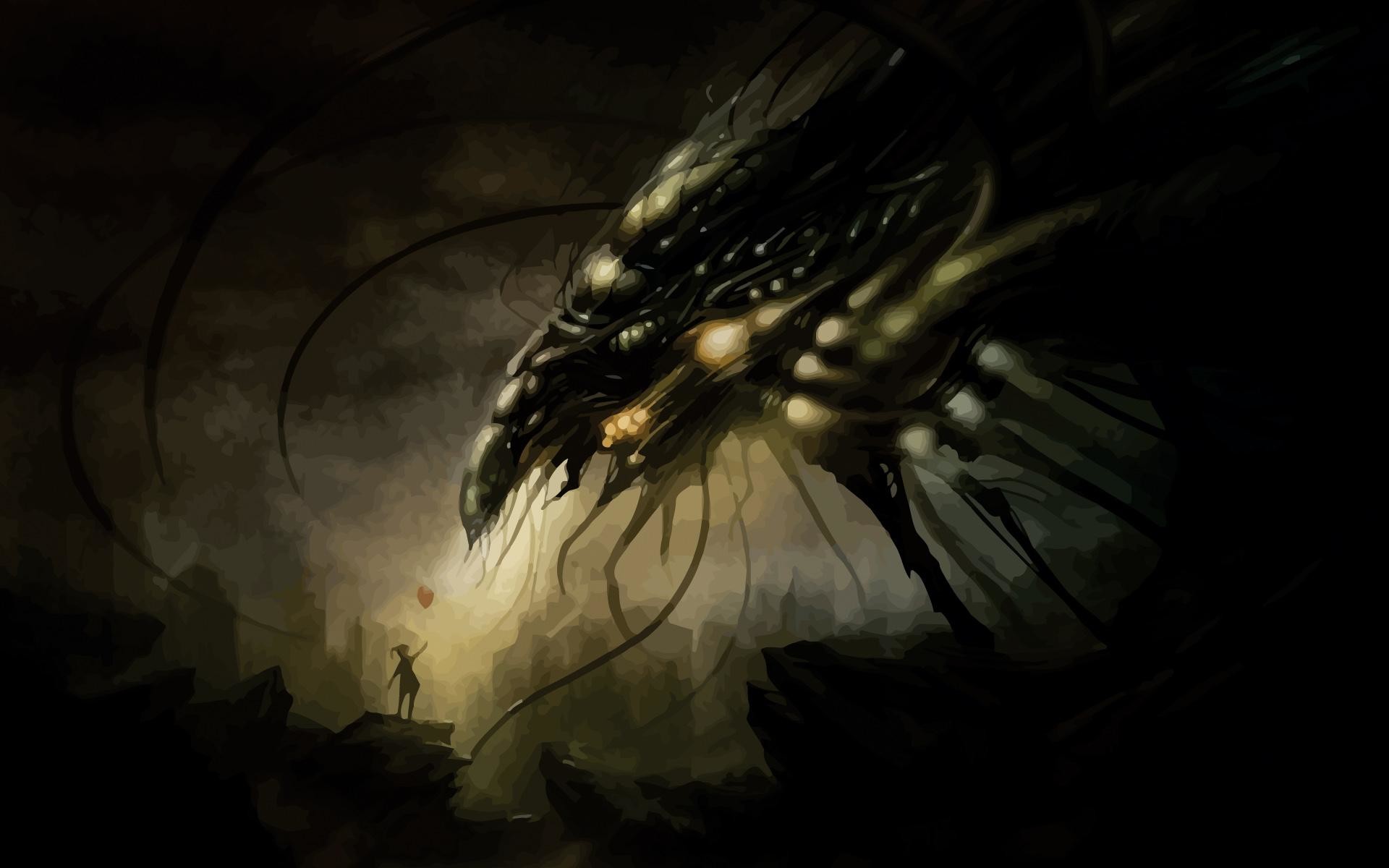 Alien, Creatura, Dark fantasy, Buio, 1920x1200, sfondo MacBook Pro