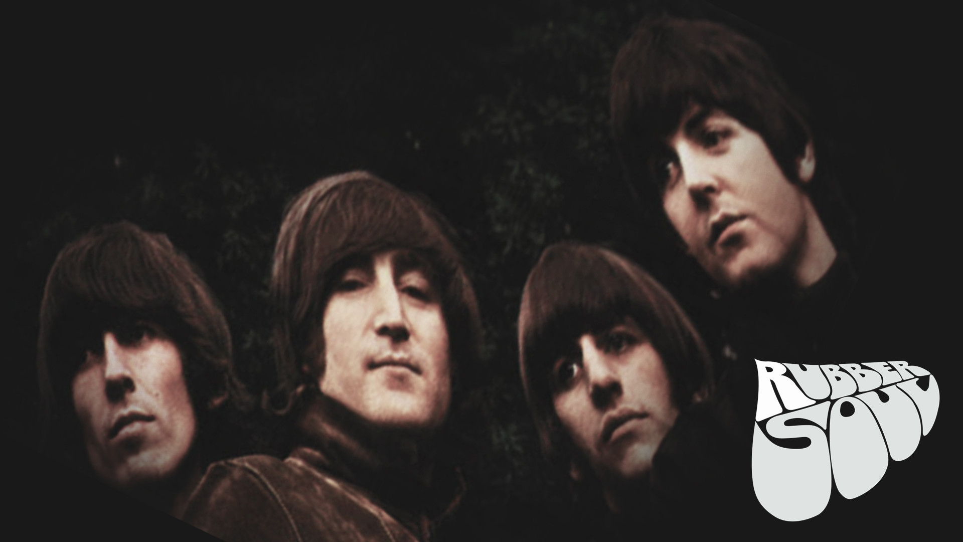 The Beatles, Rubber Soul, Copertina album, Ritratti, 16:9 Full HD, sfondo widescreen