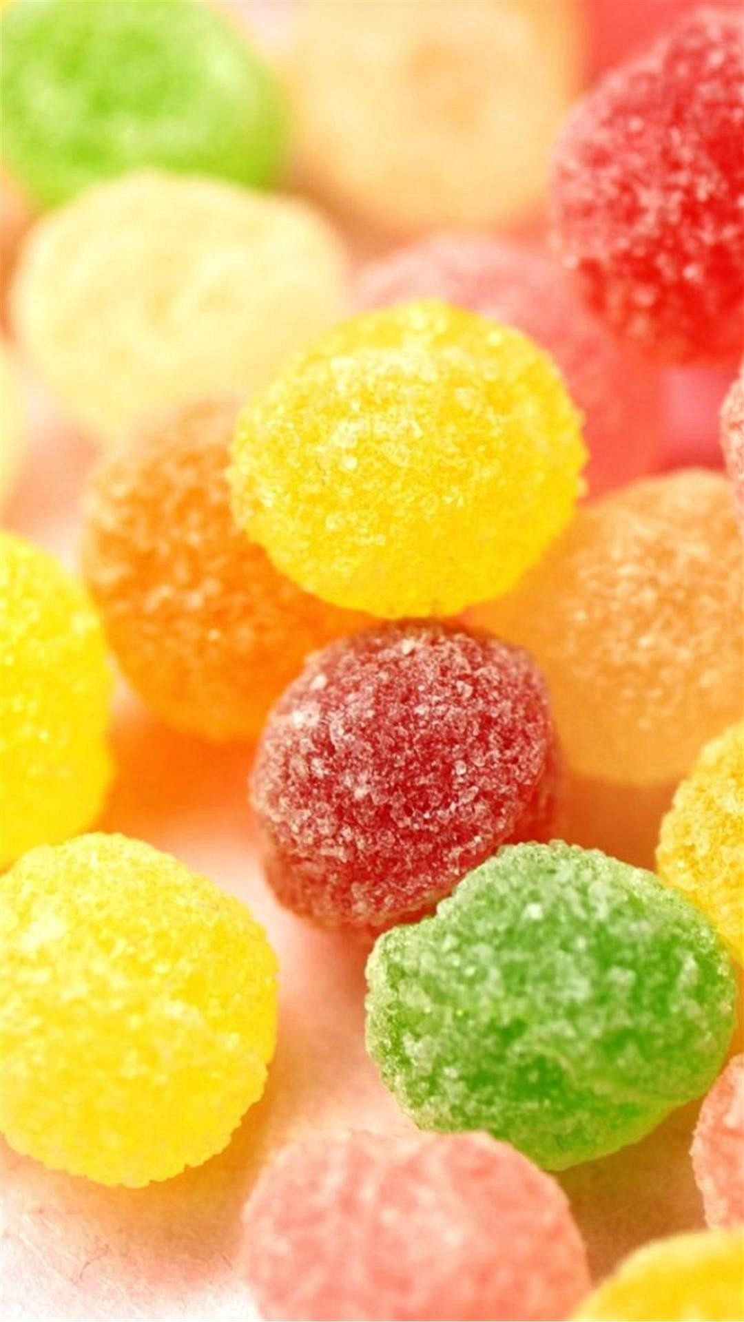 Caramelle gommose, Zucchero, Colori vivaci, Macro, Full HD, sfondo per iPhone e Android