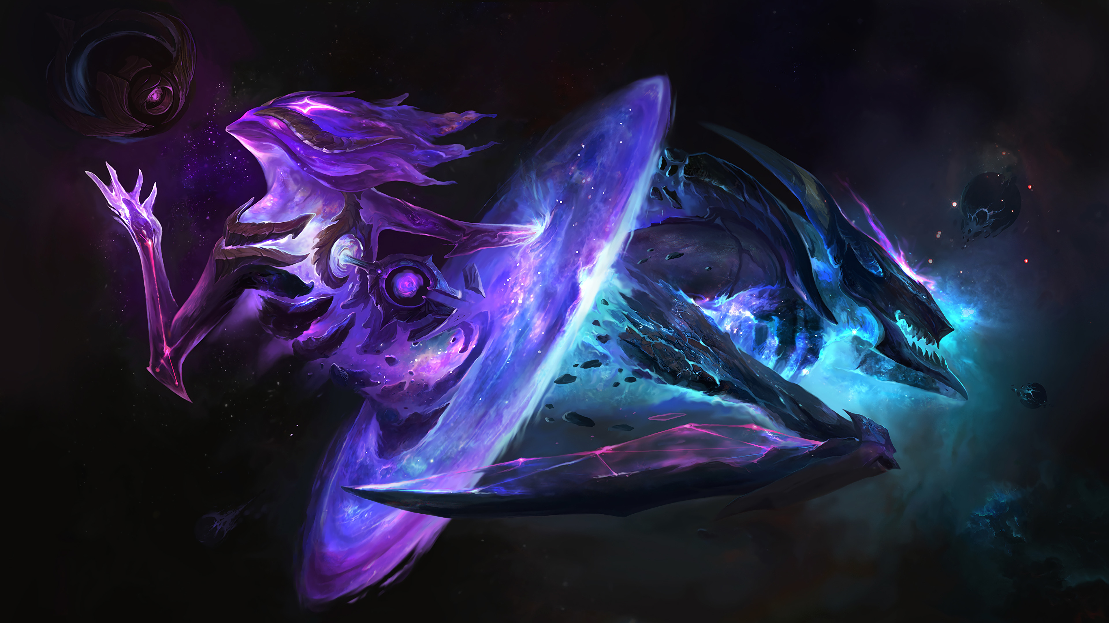 Kha'Zix, Dark Star, League of Legends, Viola, 4K 2160p, sfondo desktop