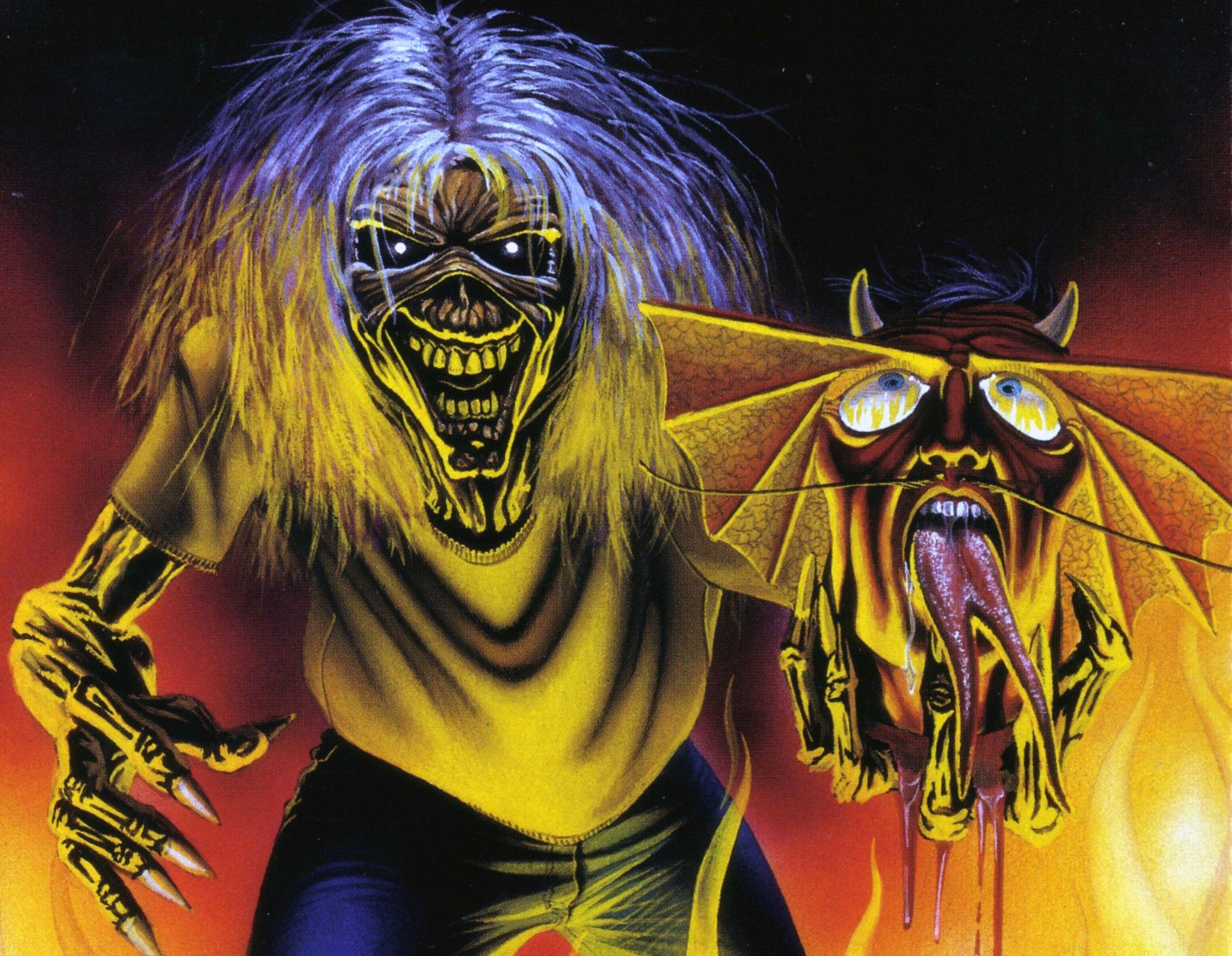 Eddie, The Number of the Beast, Iron Maiden, Diavolo, Illustrazione, sfondo Full HD per computer