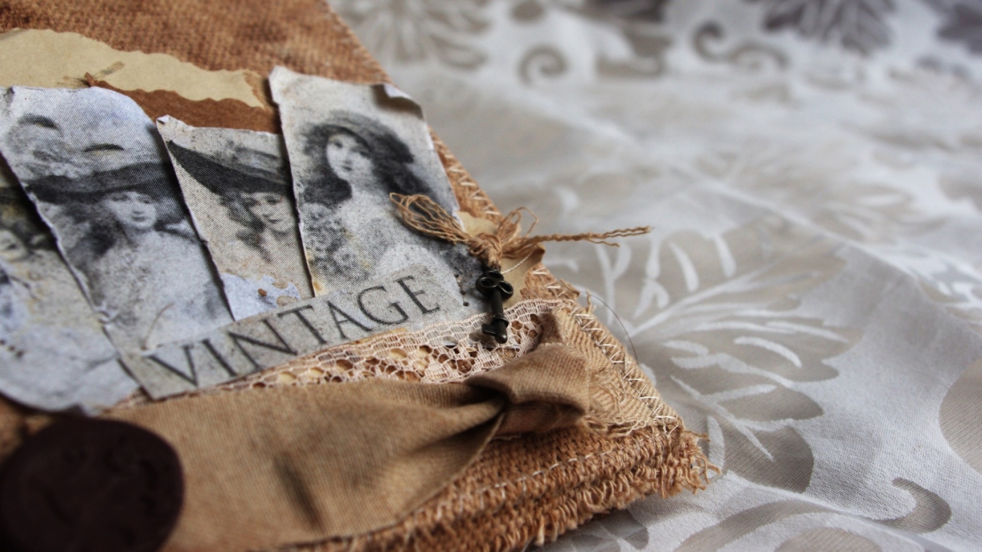 Vintage, Fotografie d'epoca, Collage, Pizzo, 16:9 Full HD, wallpaper widescreen