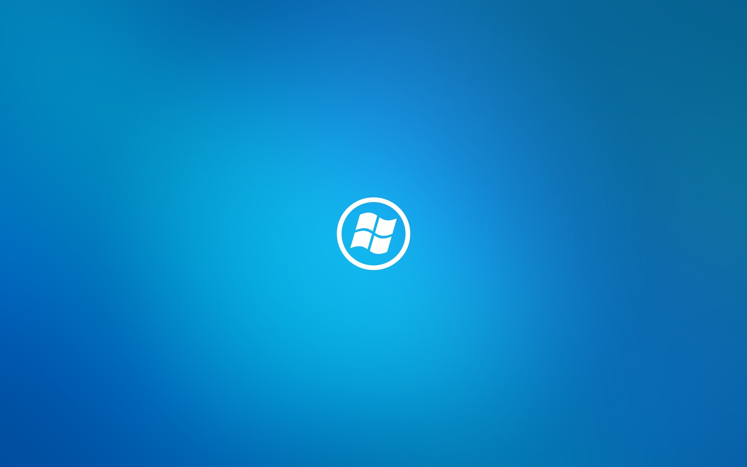 Logo Windows, Pulsante Start, Sfondo blu, Minimalista, 2K, wallpaper per portatile