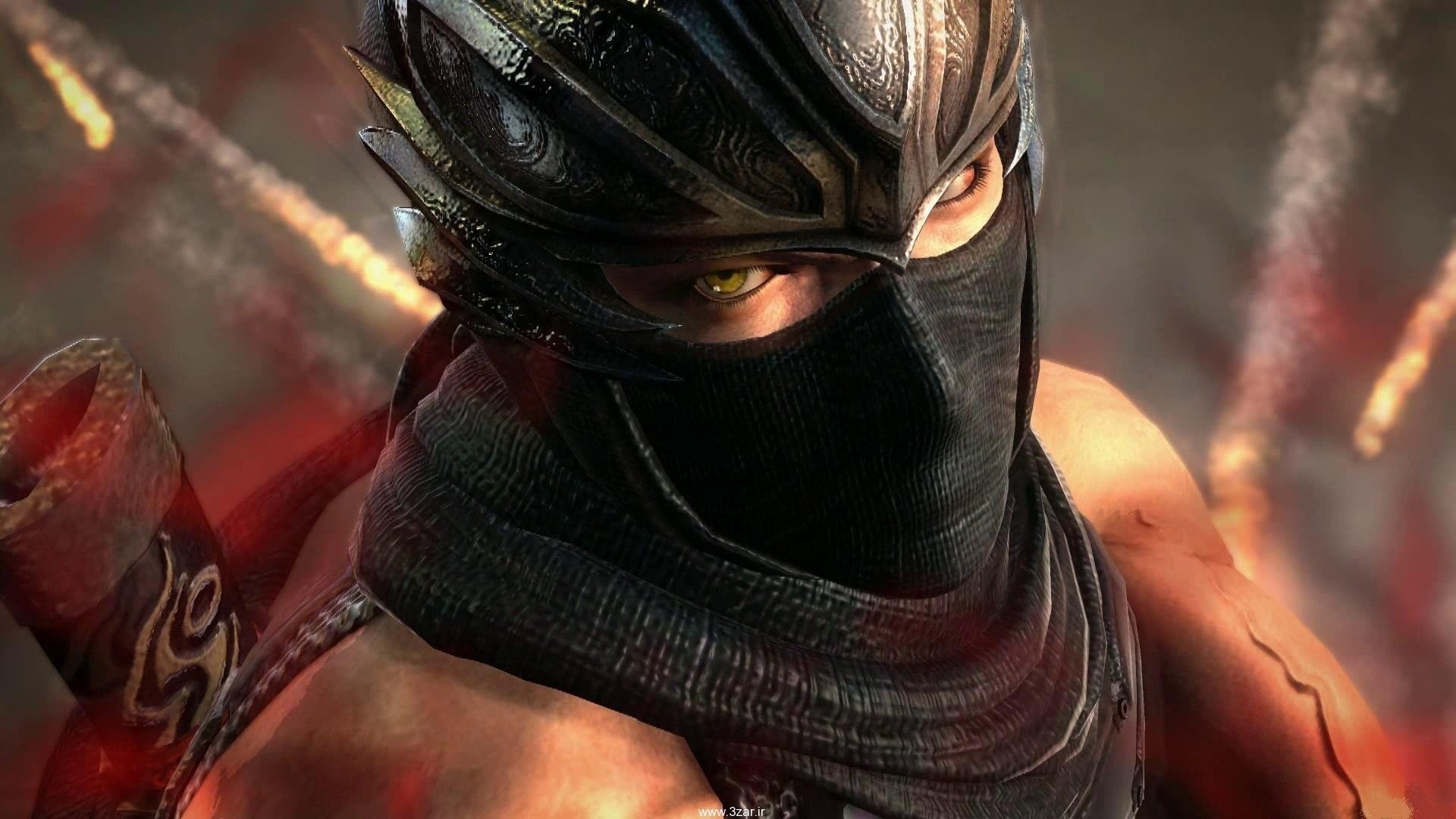 Ryu Hayabusa, Ninja Gaiden, Maschera, Primo piano, Full HD, sfondo per PC