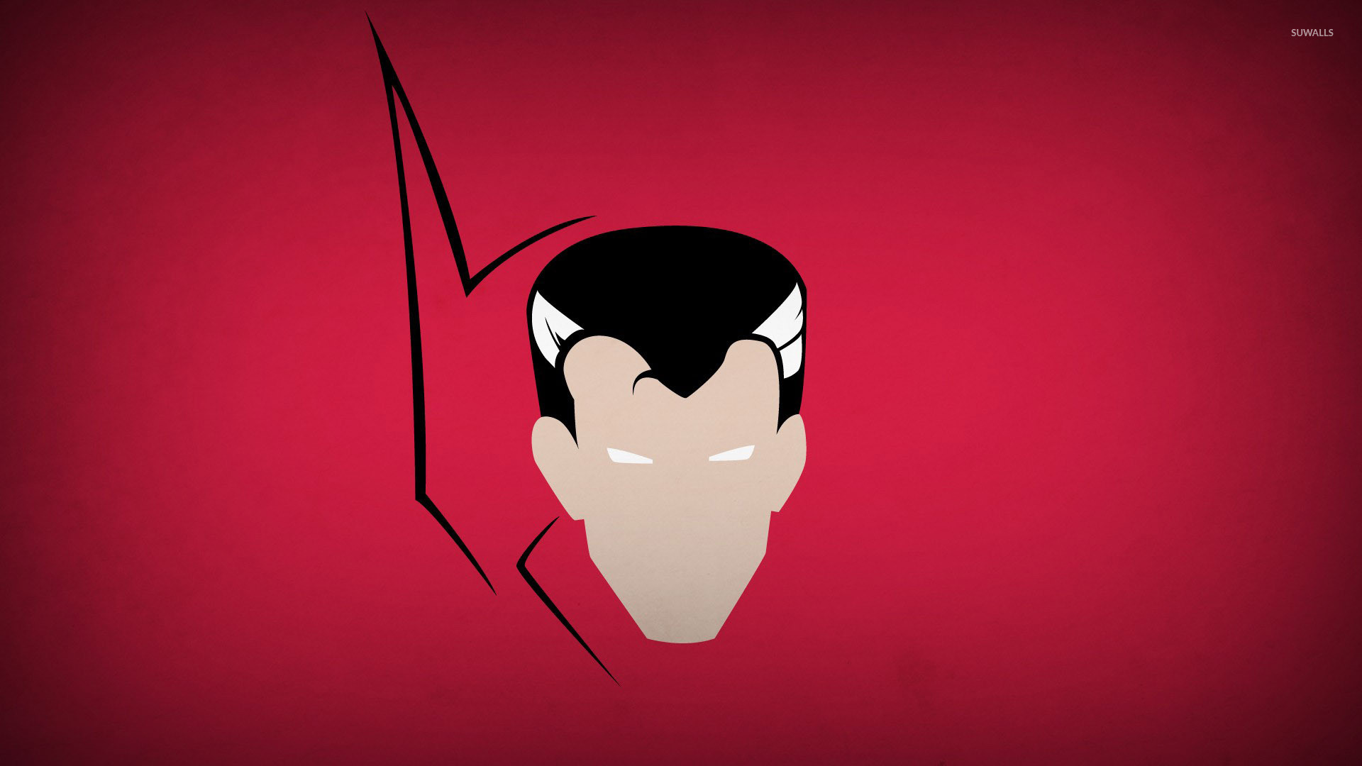 Doctor Strange, Minimalismo, Arte vettoriale, Sfondo rosso, Full HD, wallpaper per portatile