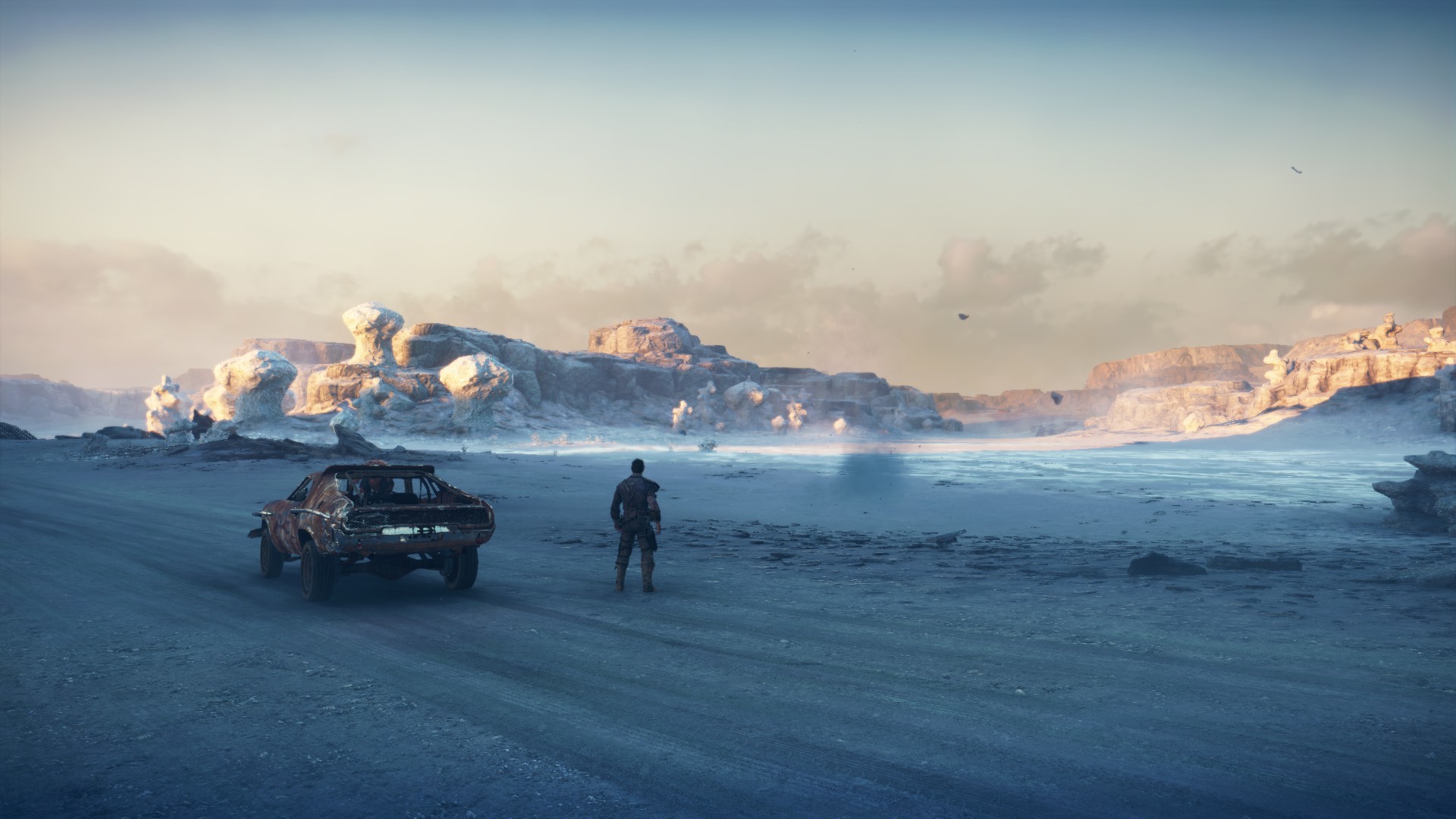 Mad Max, Max Rockatansky, Auto, Deserto, Toni blu, Full HD, sfondo per PC e portatile