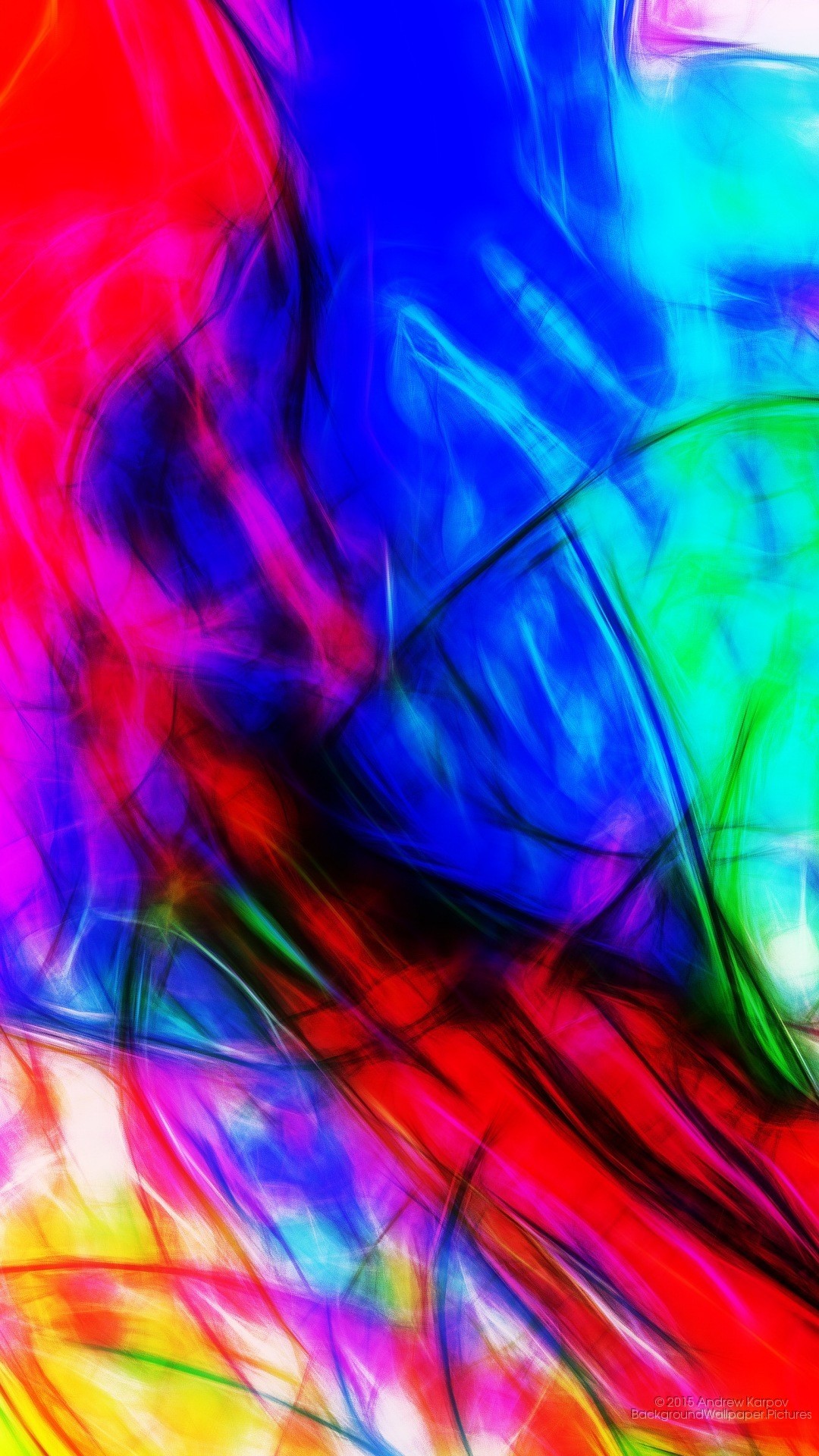 Arte astratta, Multicolore, Neon, schermata Home Asus Zenfone