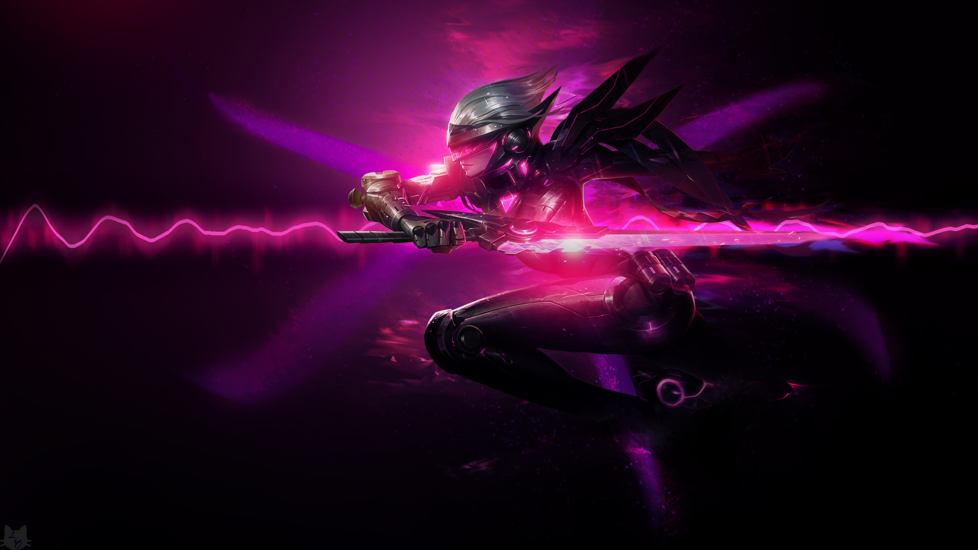 League of Legends, Laser, Viola, Full HD, sfondo per PC