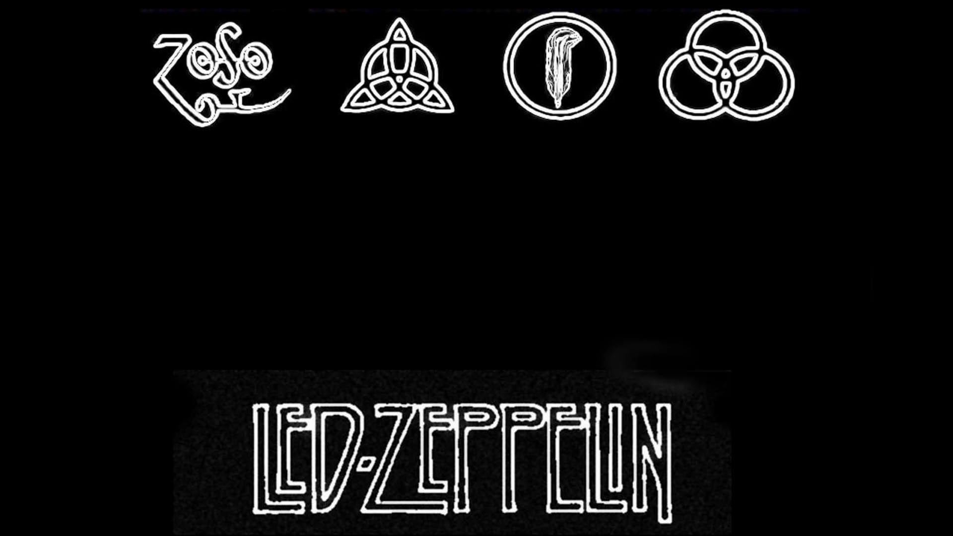 Led Zeppelin, Simboli Zoso, Logo, Sfondo nero, Full HD, wallpaper per PC