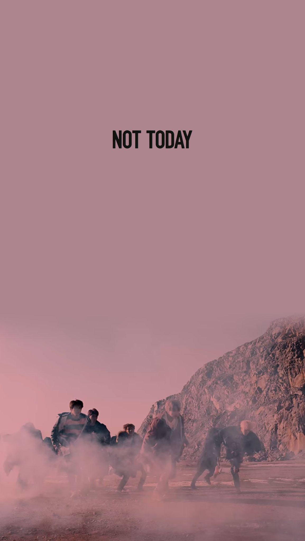 BTS, Not Today, Montagne, Rosa, Full HD, sfondo per smartphone