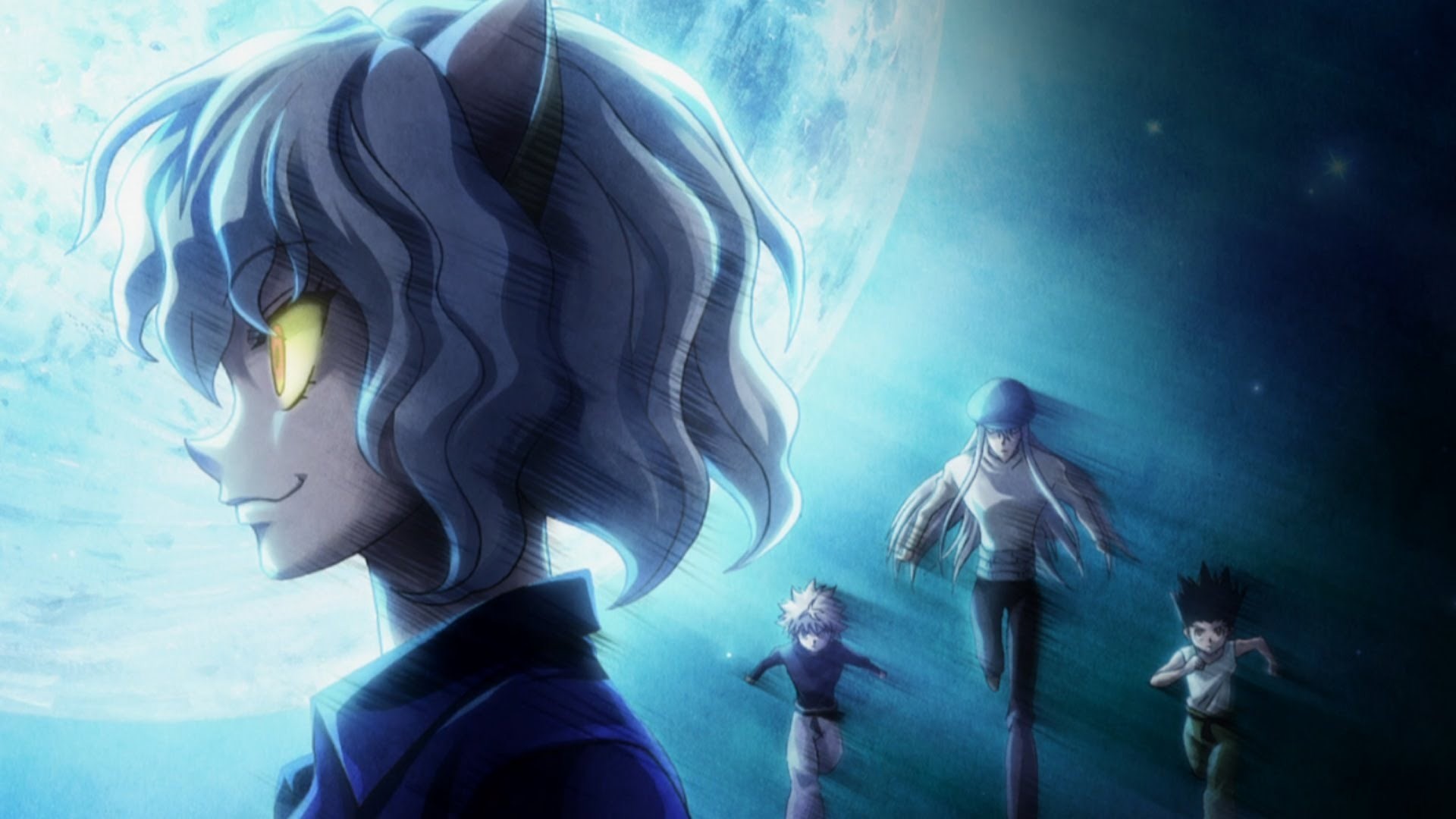Neferpitou, Gon Freecss, Killua Zoldyck, Hunter x Hunter, Luna, Full HD 1080p, sfondo desktop