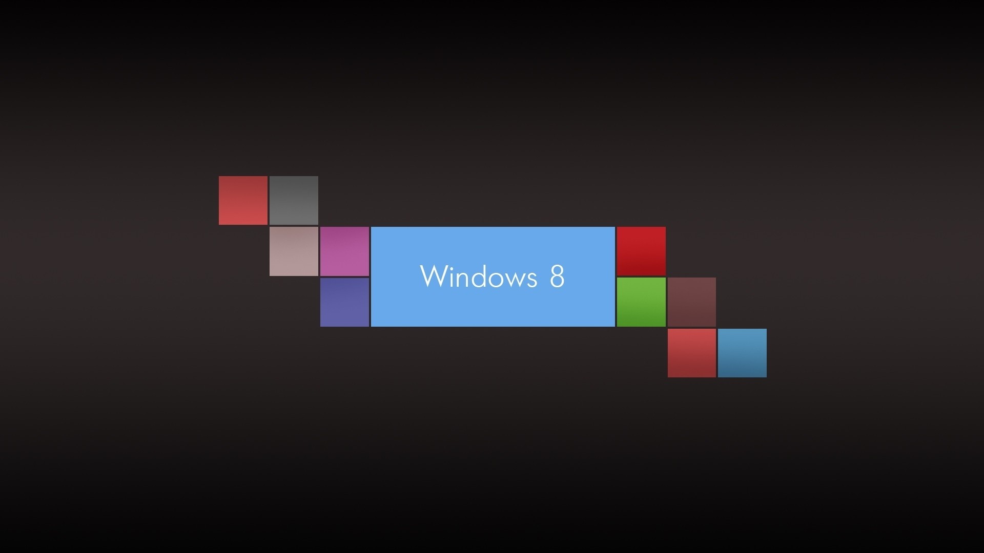 Windows 8, Riquadri colorati, Sfondo scuro, 1920x1080, wallpaper desktop