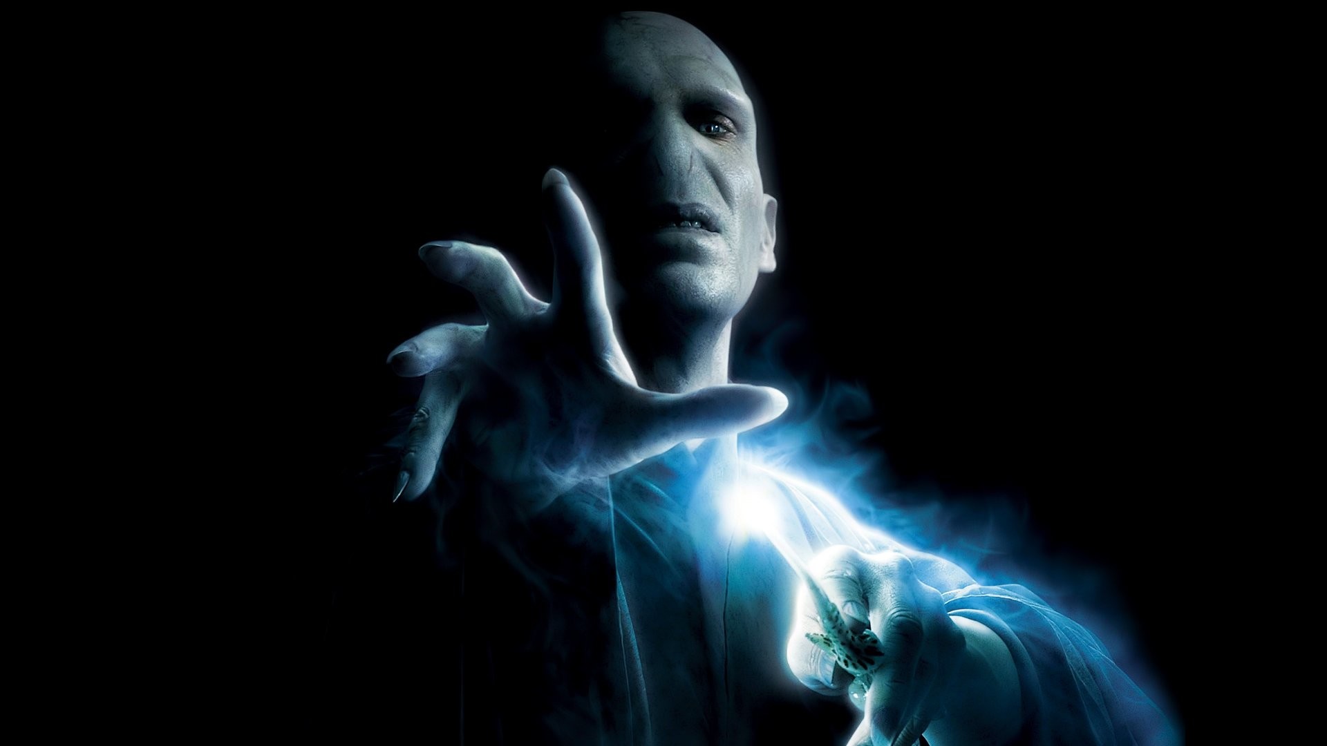 Lord Voldemort, Ralph Fiennes, Harry Potter, Sfondo nero, Full HD, wallpaper per portatile