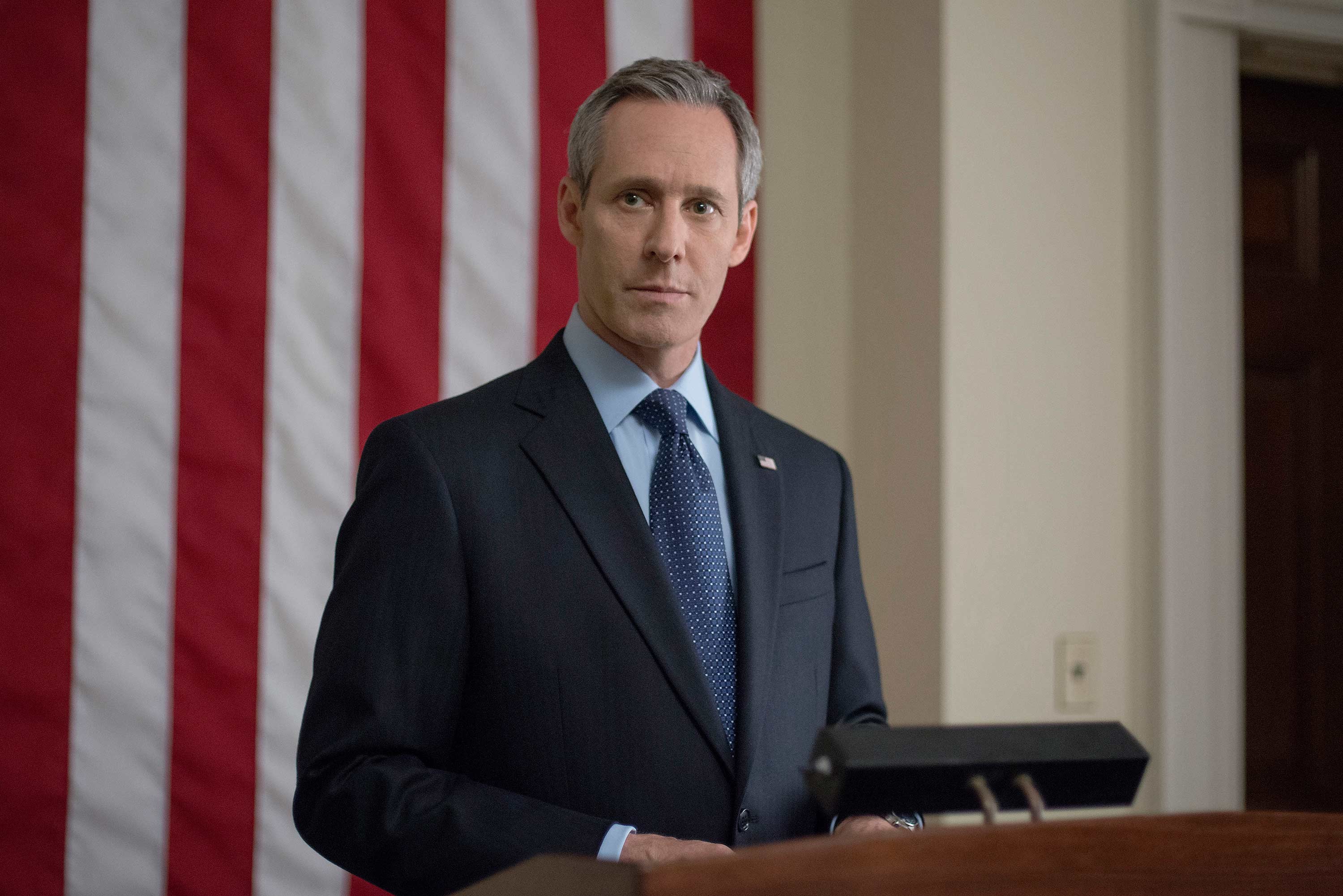 Garrett Walker, Michel Gill, House of Cards, Podio, Bandiera americana, sfondo desktop 2K