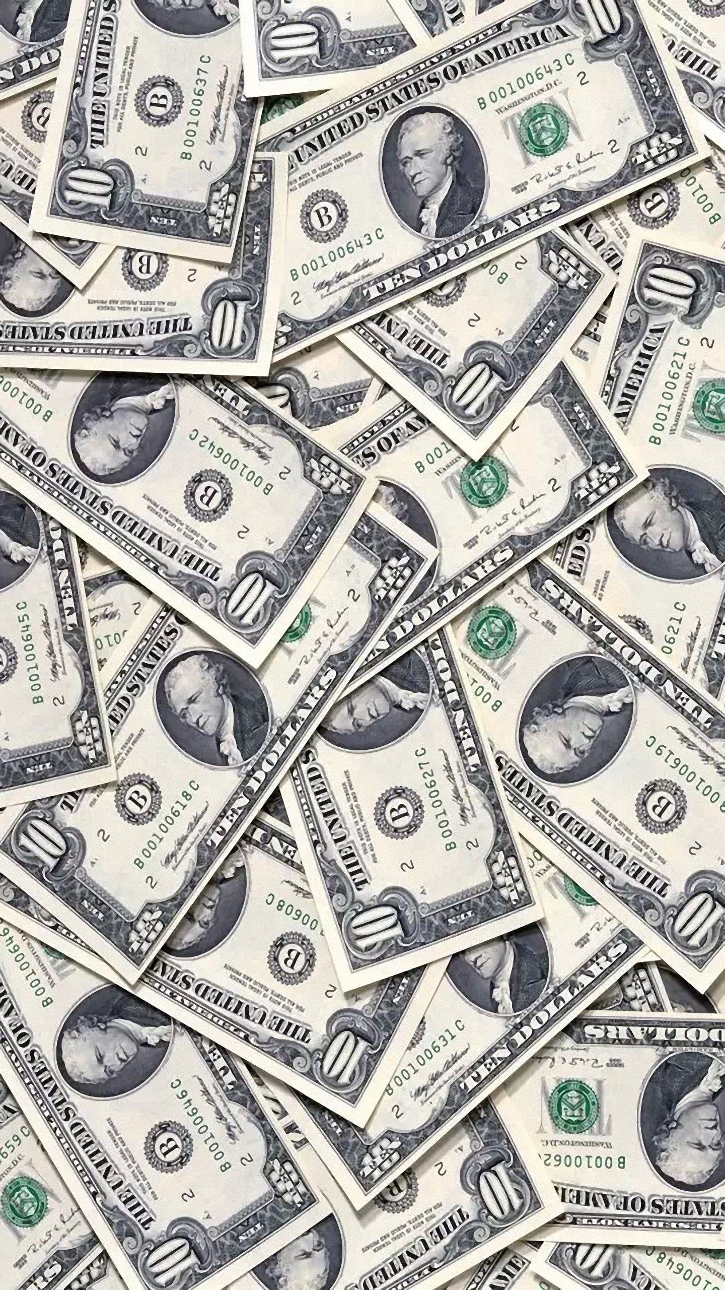 Dollari, Banconote, Motivo, QHD+, sfondo per smartphone