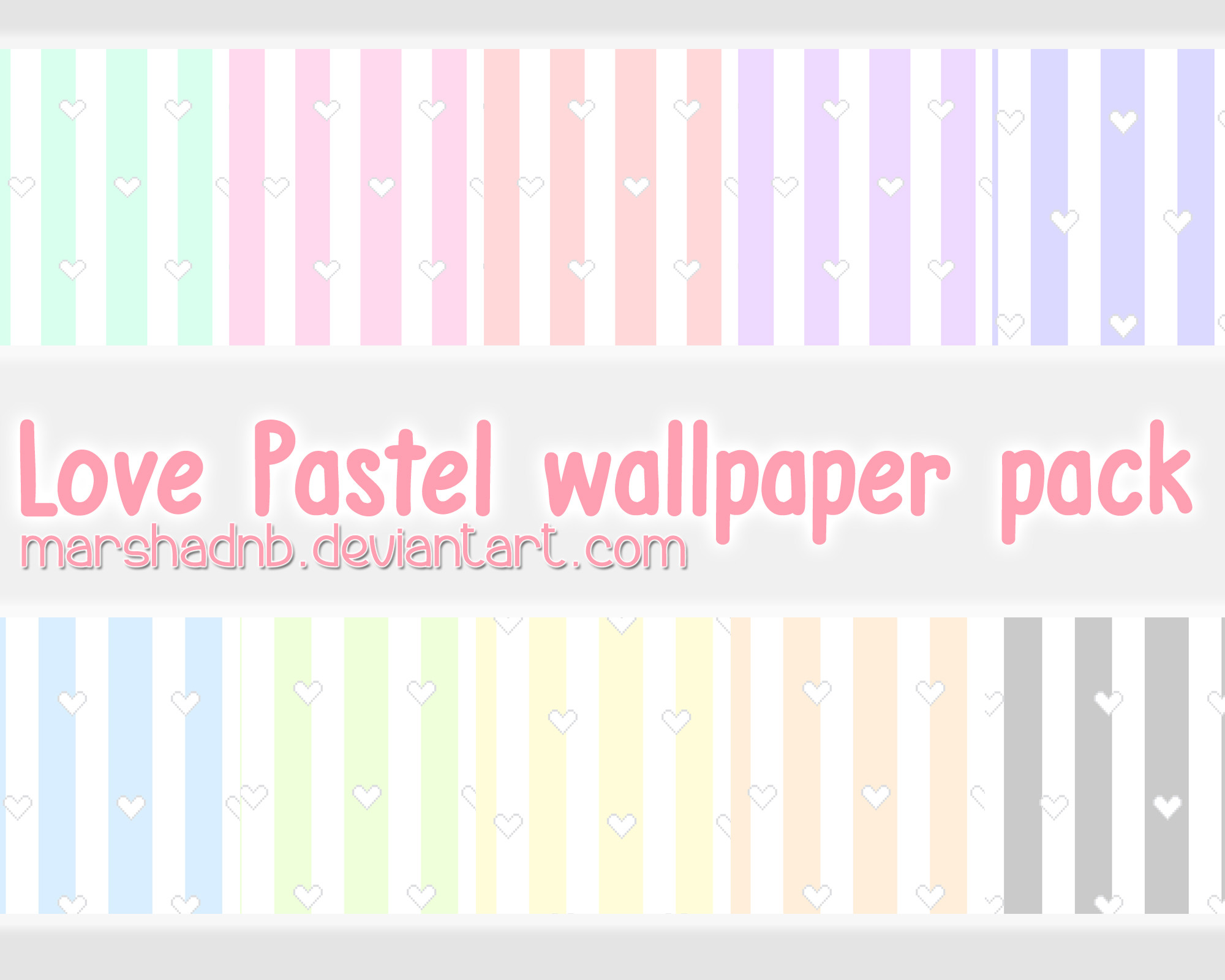 Righe, Cuori, Collezione, Colori pastello, Full HD, sfondo per portatile