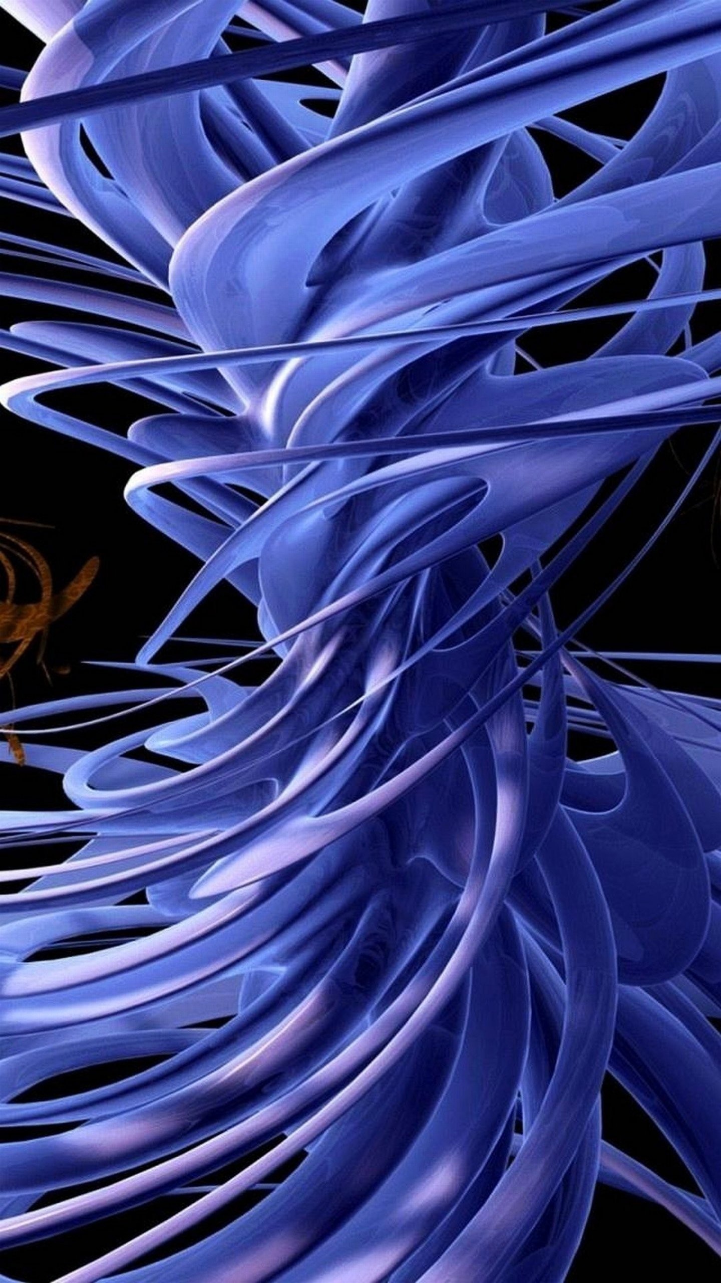 Astratto 3D, Spirali, Viola, Forme, sfondo per iPhone e Android