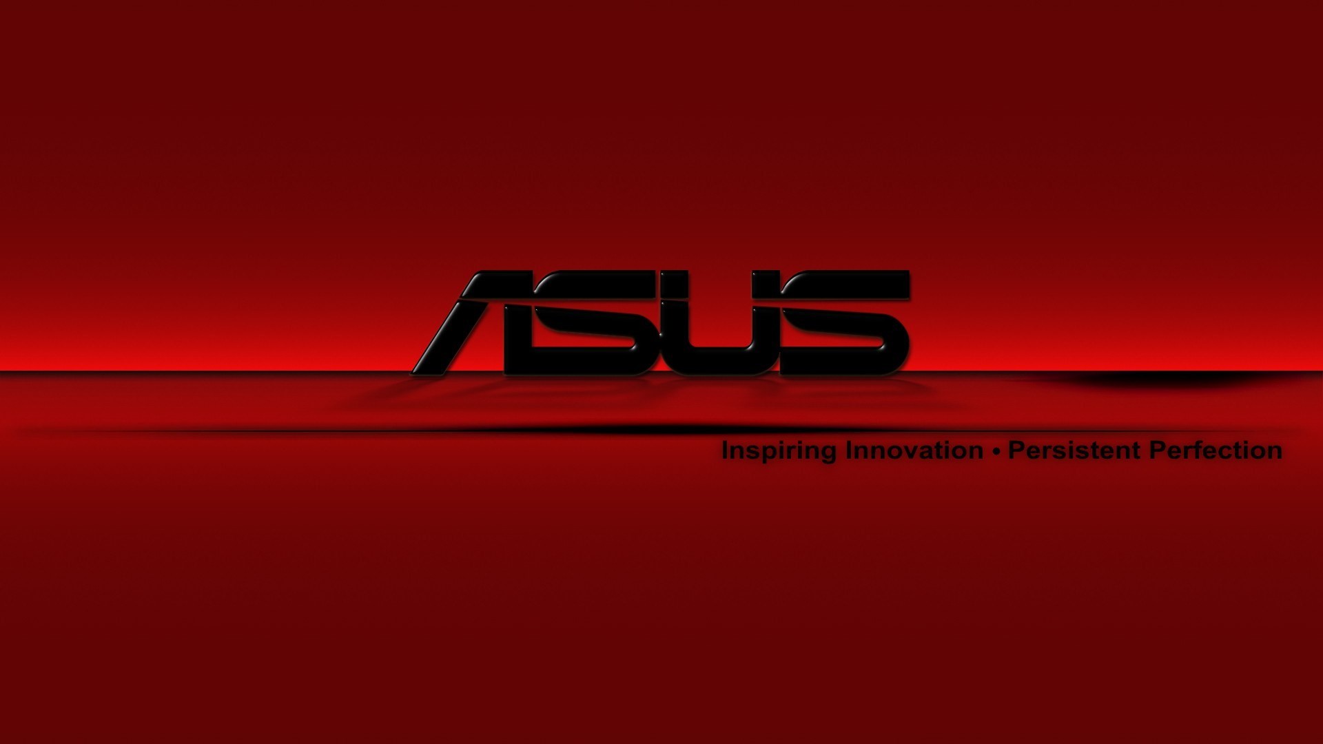 ASUS, Inspiring Innovation Persistent Perfection, Logo, Sfondo rosso, wallpaper 1920x1080