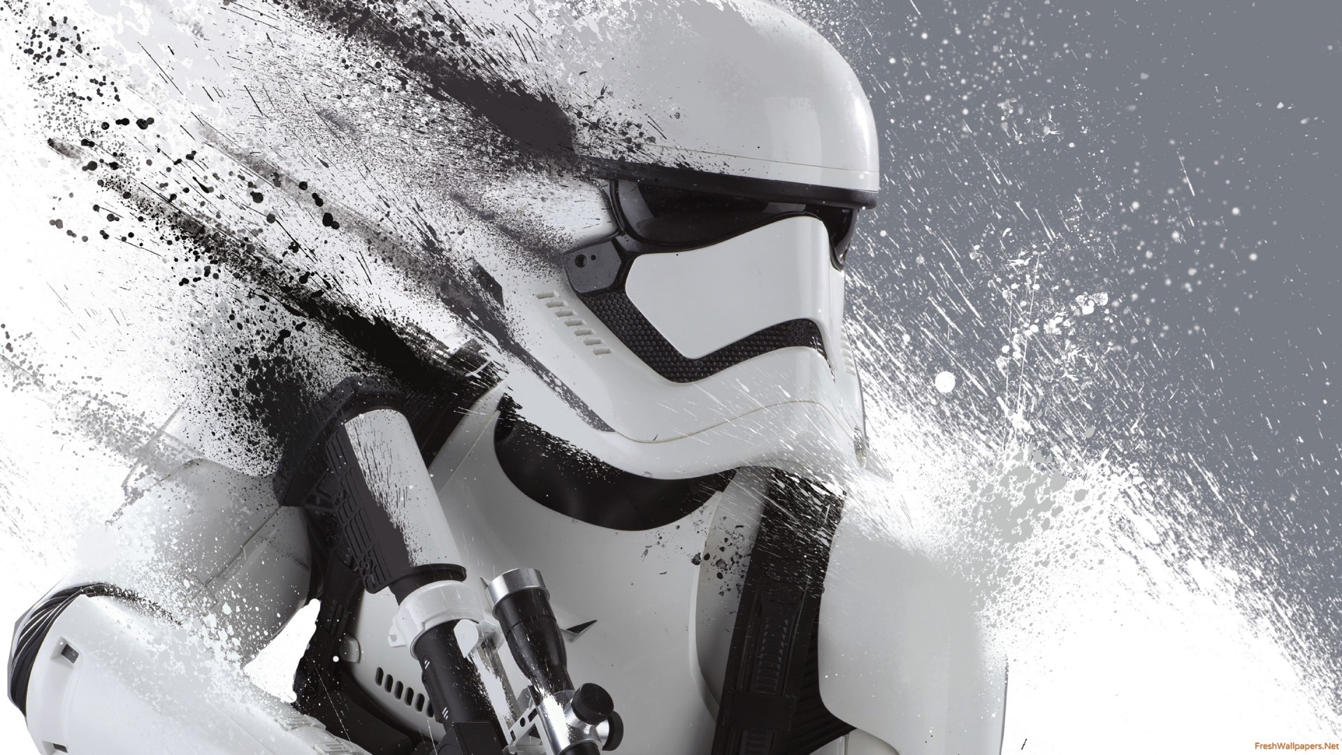 Stormtrooper, Primo Ordine, Bianco e nero, Schizzi, 1920x1080, immagine di sfondo