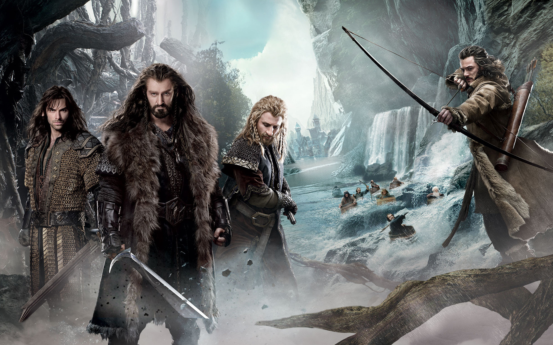 Thorin Scudodiquercia, Kili, Fili, Lo Hobbit, Nani, Full HD, sfondo per PC