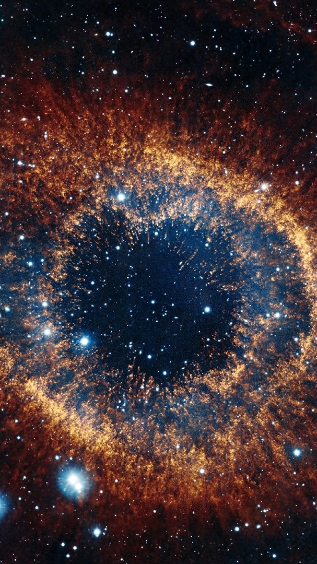 Nebulosa Elica, Occhio di Dio, Spazio, Stelle, Full HD, sfondo per smartphone