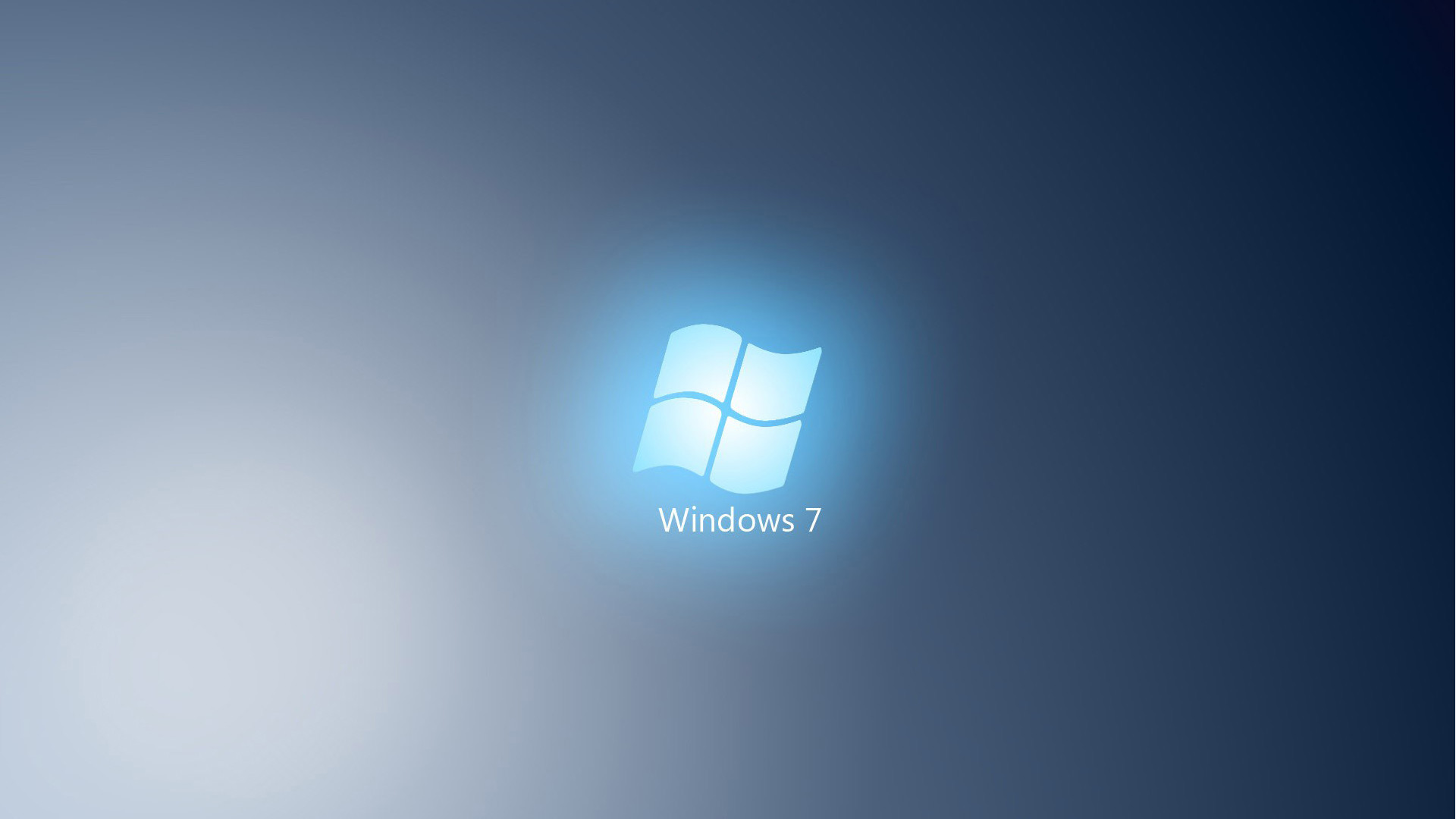 Windows 7, Logo Windows, Microsoft, Luce bianca, Sfumatura grigia, sfondo widescreen Full HD