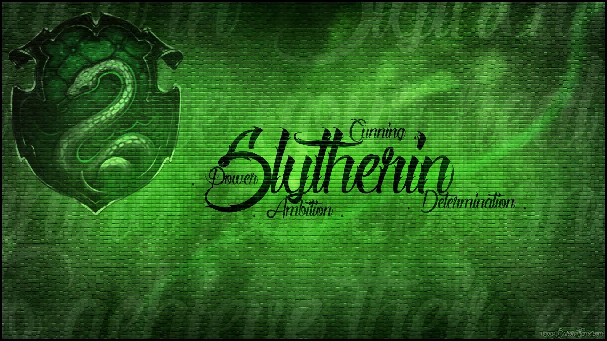 Stemma di Serpeverde, Serpeverde, Harry Potter, Astuzia, Ambizione, Verde, sfondo Windows 11