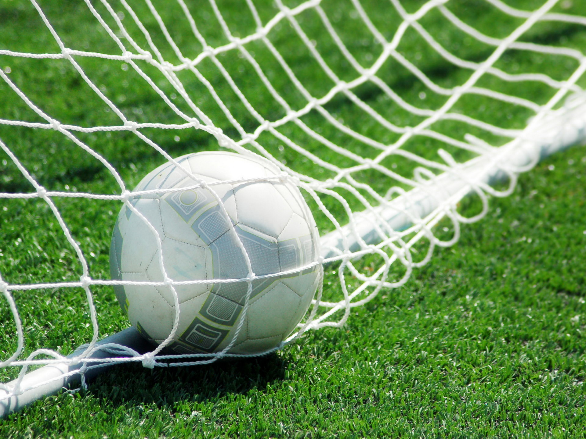 Pallone, Rete, Porta, Erba, Gol, sfondo per iPad e tablet