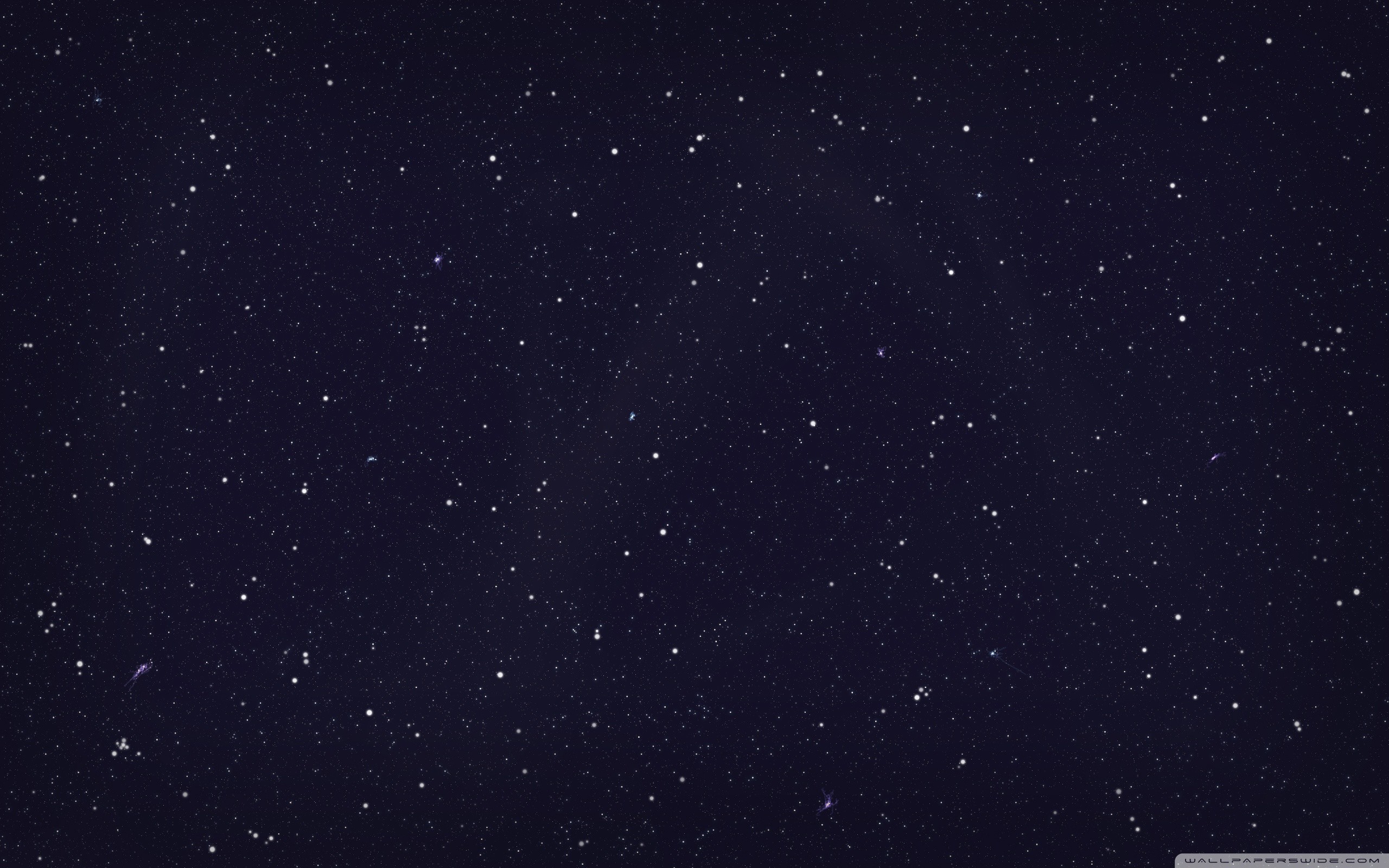 Cielo stellato, Stelle, Minimalista, Blu notte, 2560x1600, sfondo per PC