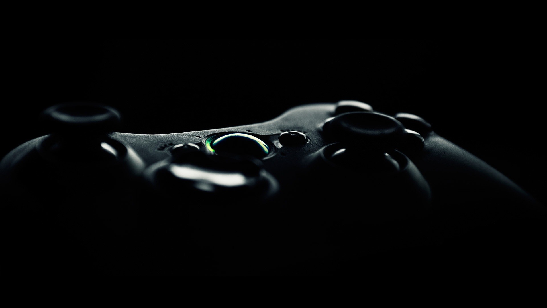 Controller Xbox 360, Gamepad, Sfondo nero, 1920x1080, wallpaper desktop