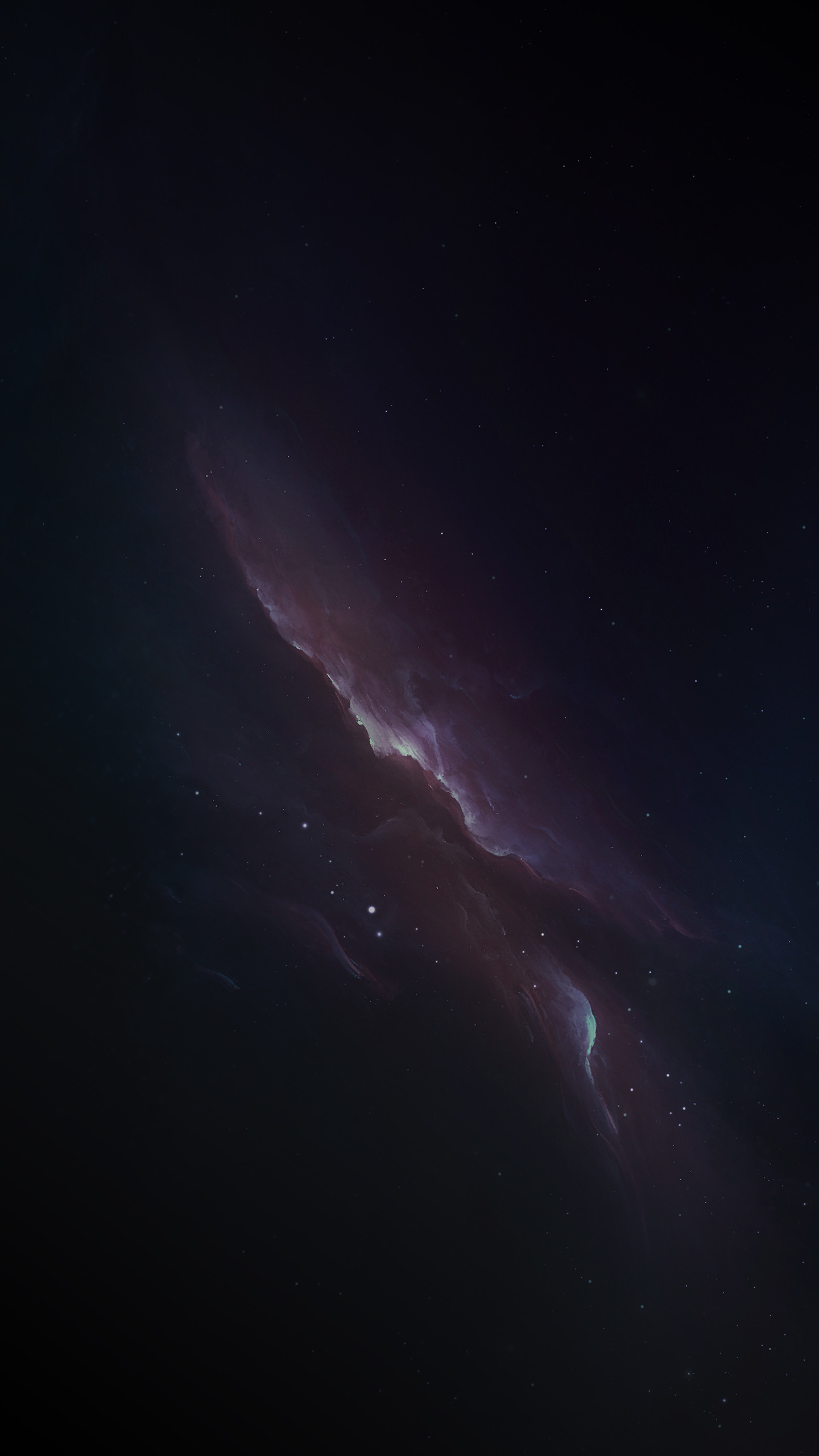 Nebulosa, Sfondo scuro, Minimalismo, Spazio, QHD+, schermata di blocco del cellulare