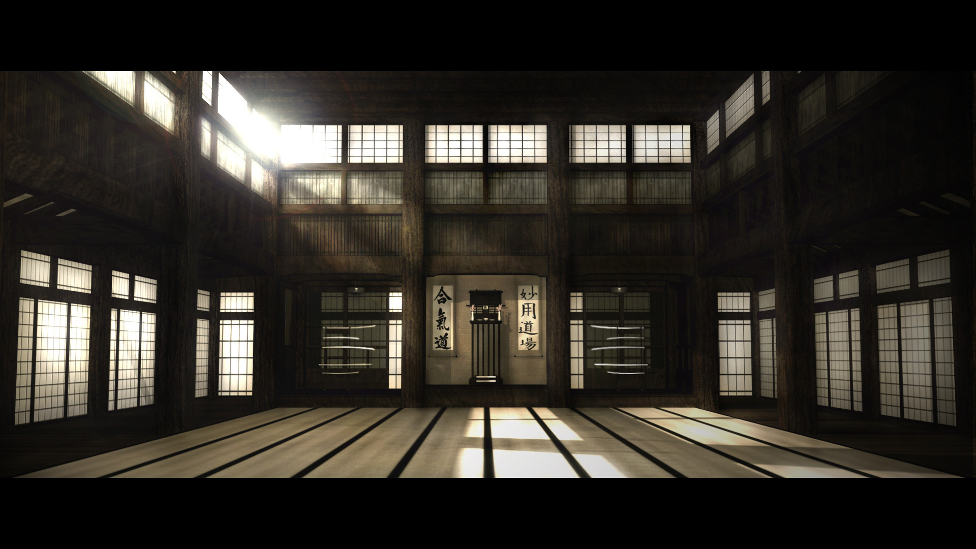 Matrix, Dojo, Interno giapponese, 1920x1080, immagine di sfondo