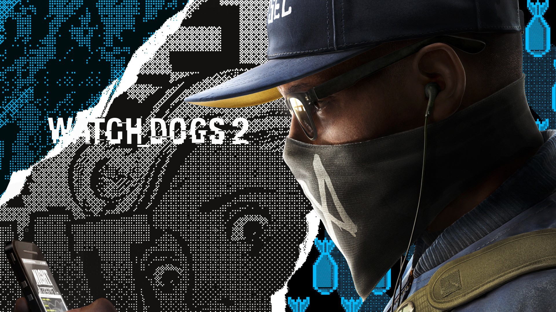 Marcus Holloway, Watch Dogs 2, Maschera, Cuffie, 1920x1080, immagine di sfondo