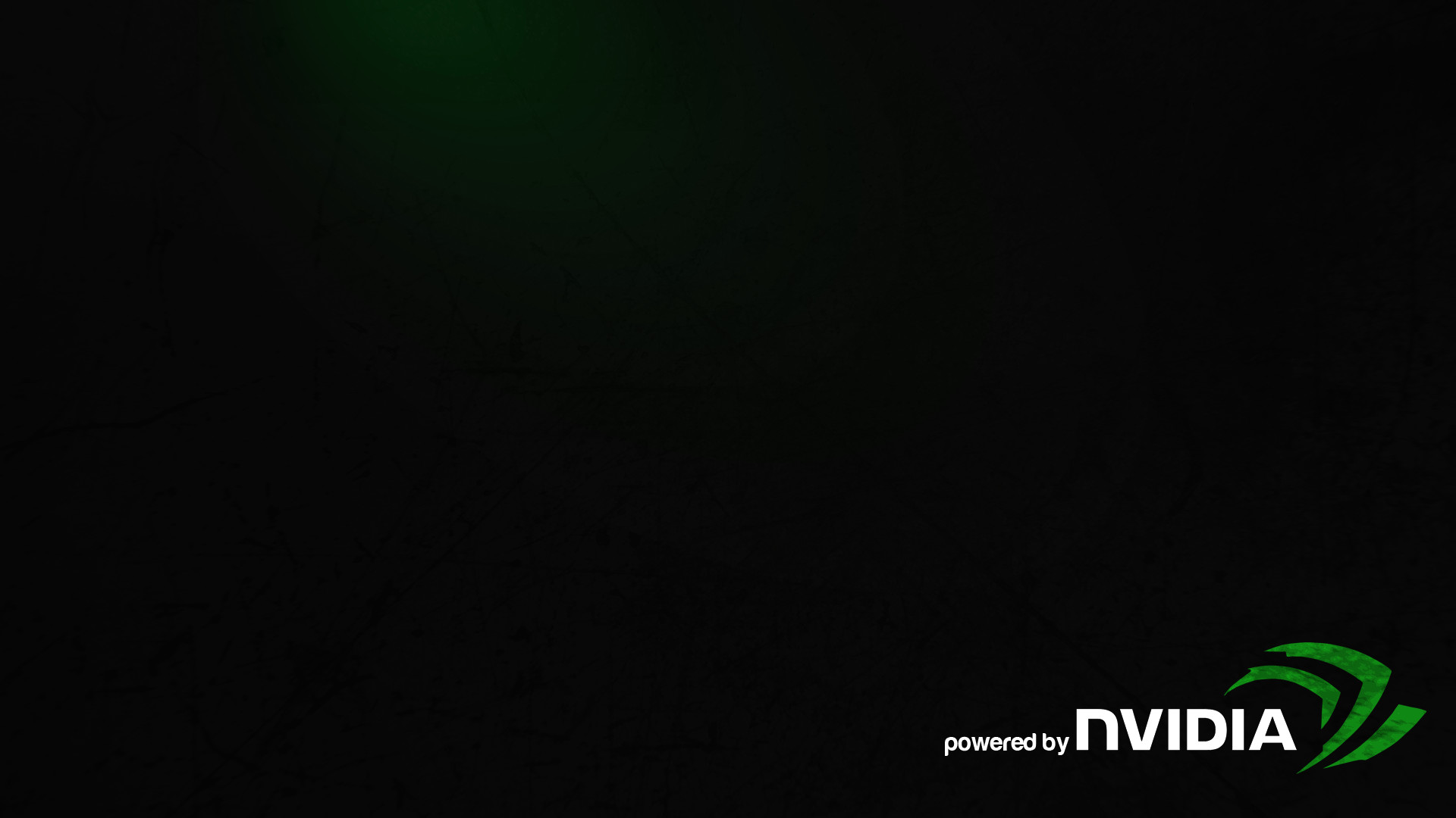 Nvidia, Powered by Nvidia, Logo, Minimalismo, Sfondo scuro, Full HD, wallpaper per computer