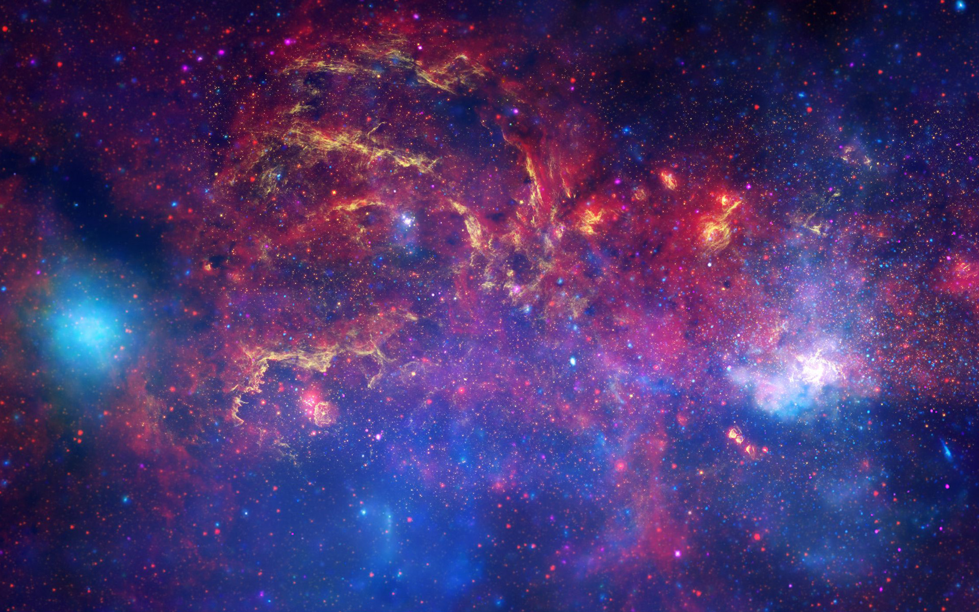 Via Lattea, Nebulosa, Stelle, 1920x1200, sfondo MacBook Pro