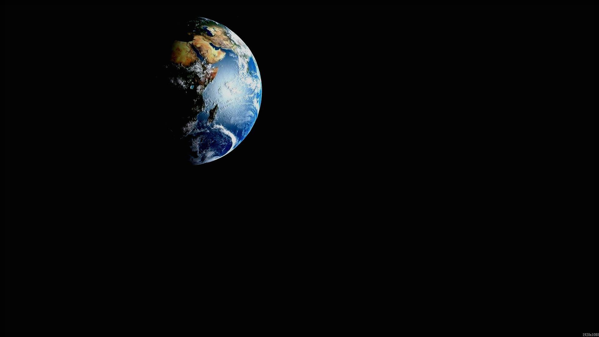 Terra, Pianeta, Spazio, Sfondo nero, Full HD, wallpaper per portatile