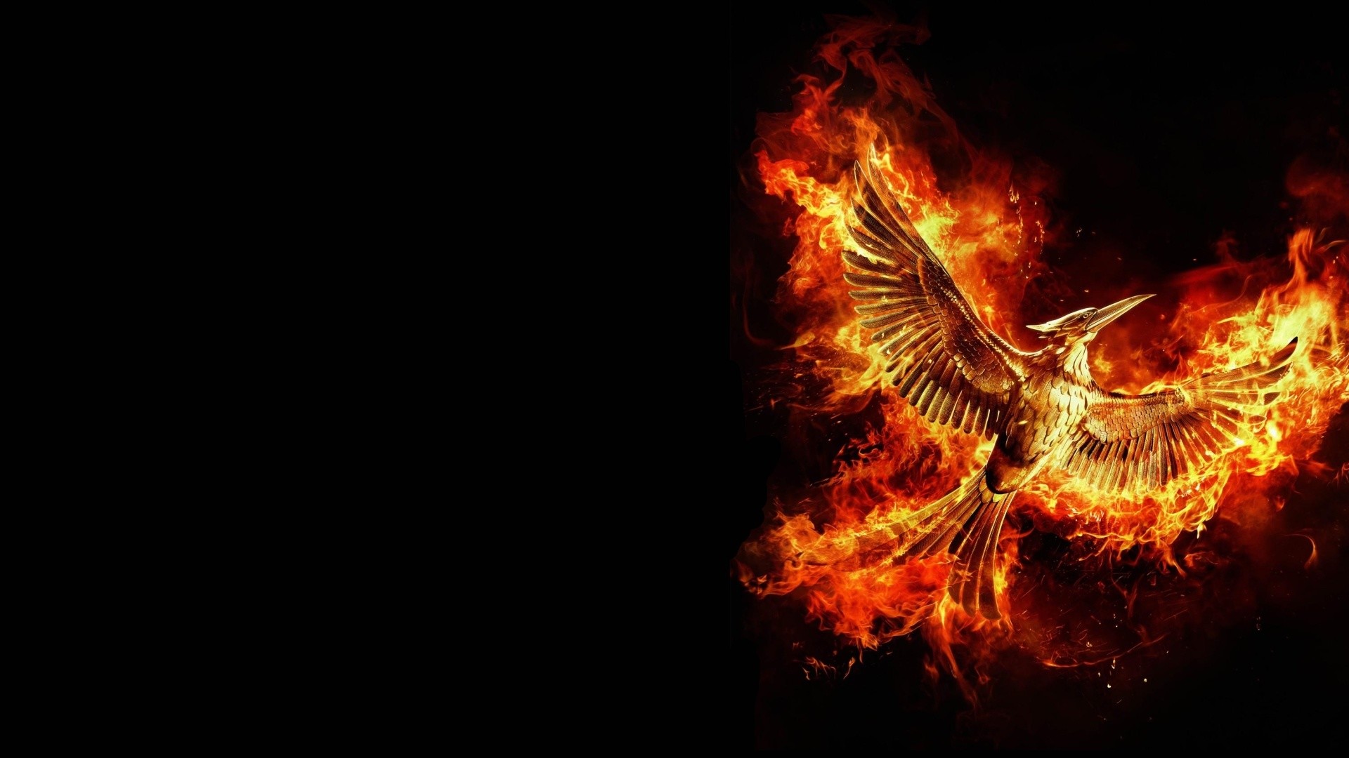 Hunger Games: Il canto della rivolta, Ghiandaia imitatrice, Fuoco, sfondo Full HD per PC