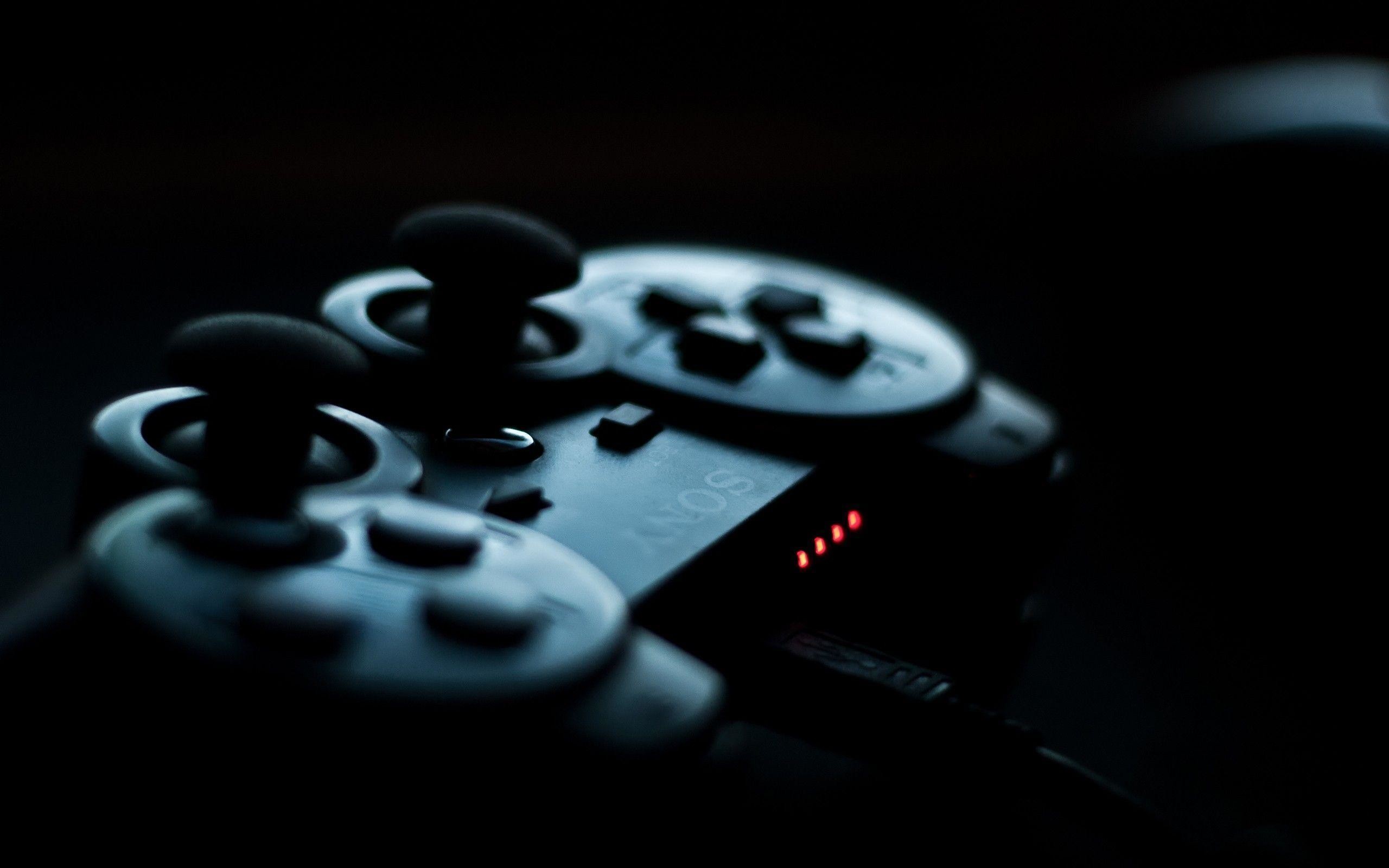 DualShock 3, Controller, Sfondo scuro, 2560x1600, wallpaper desktop
