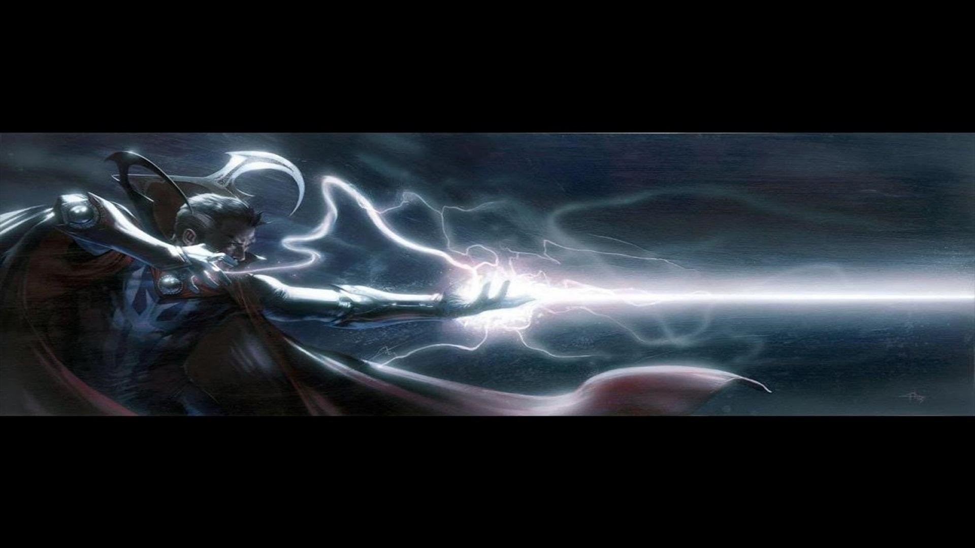 Doctor Strange, Magia, Energia, Fan art, 16:9 Full HD, sfondo widescreen