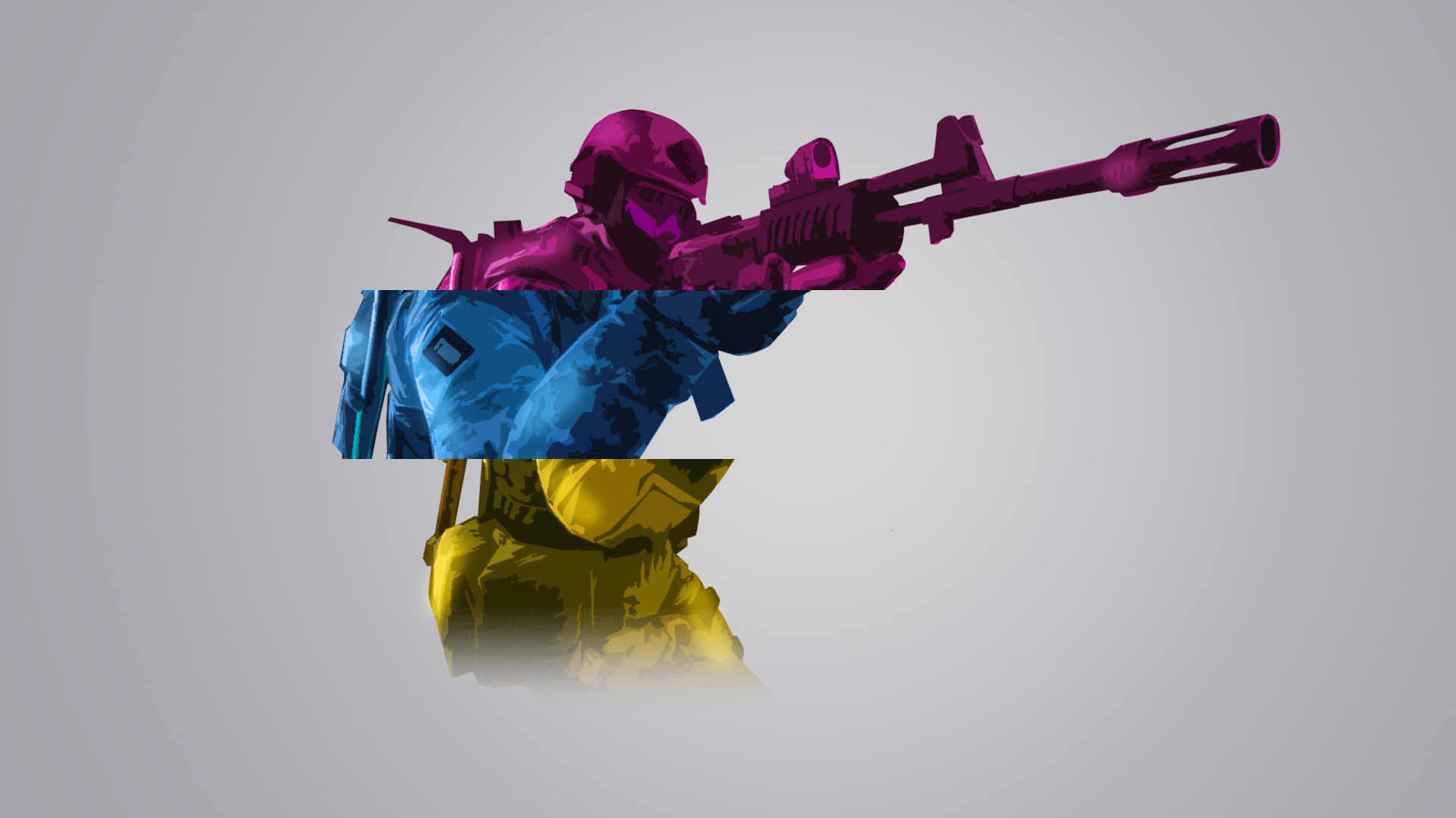 CS:GO, Soldato, Colori, Arte digitale, Full HD, sfondo Windows 11